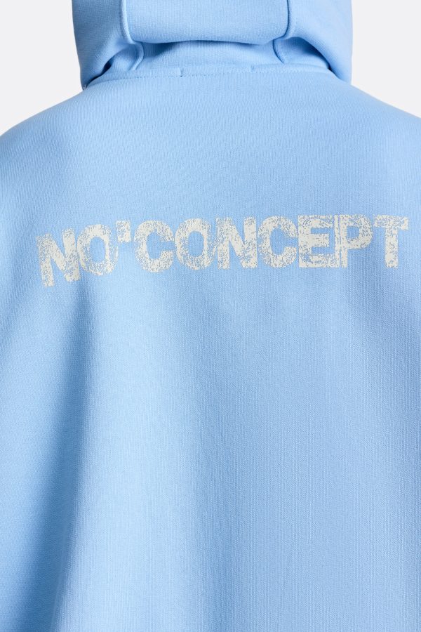 Худи из плотного хлопка NO'CONCEPT голубой