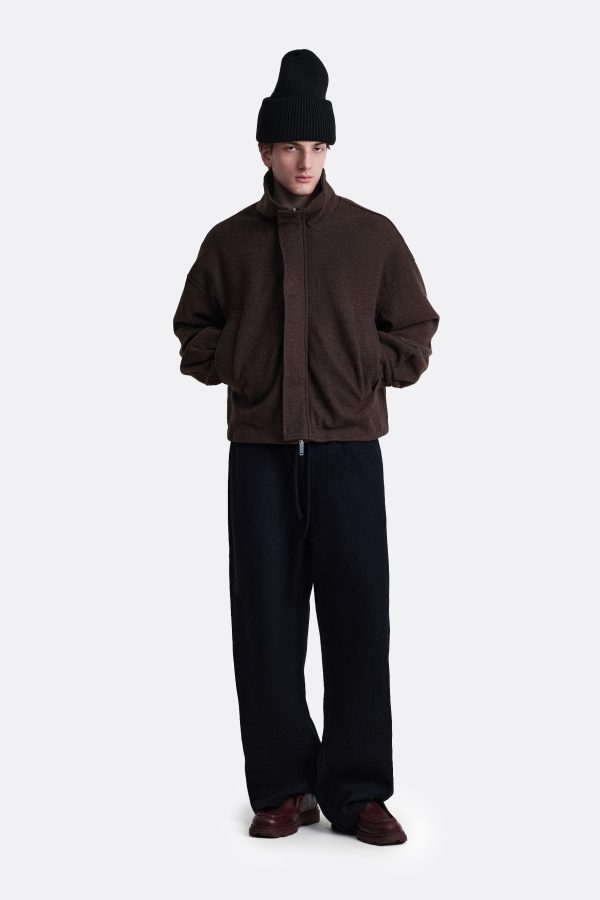 ​Укороченное пальто cropped коричневый