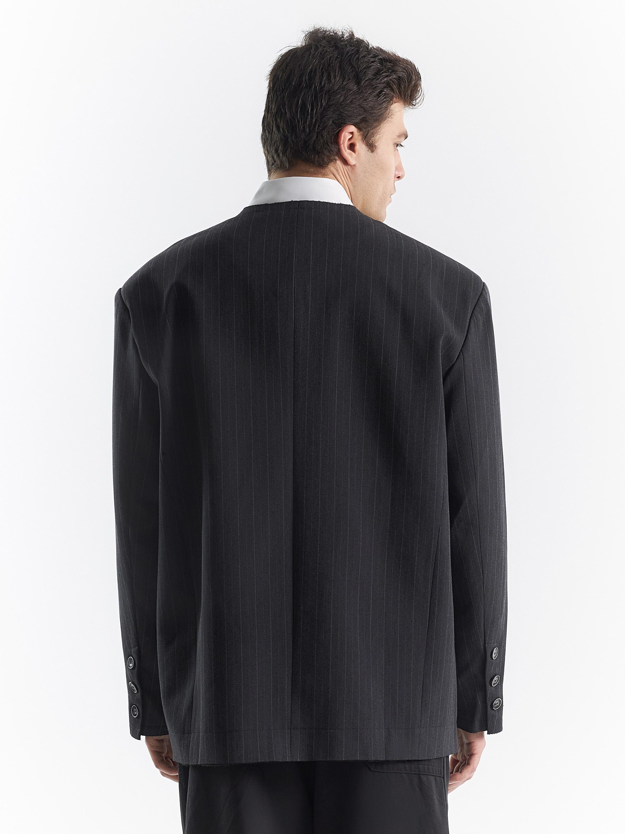Пиджак без лацканов linen