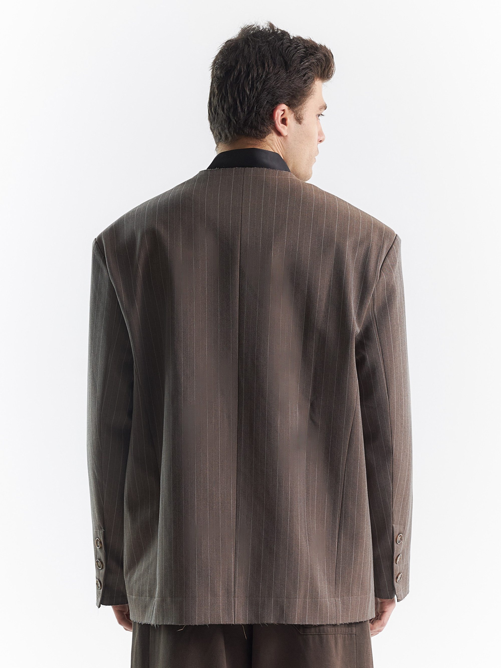 Пиджак без лацканов linen