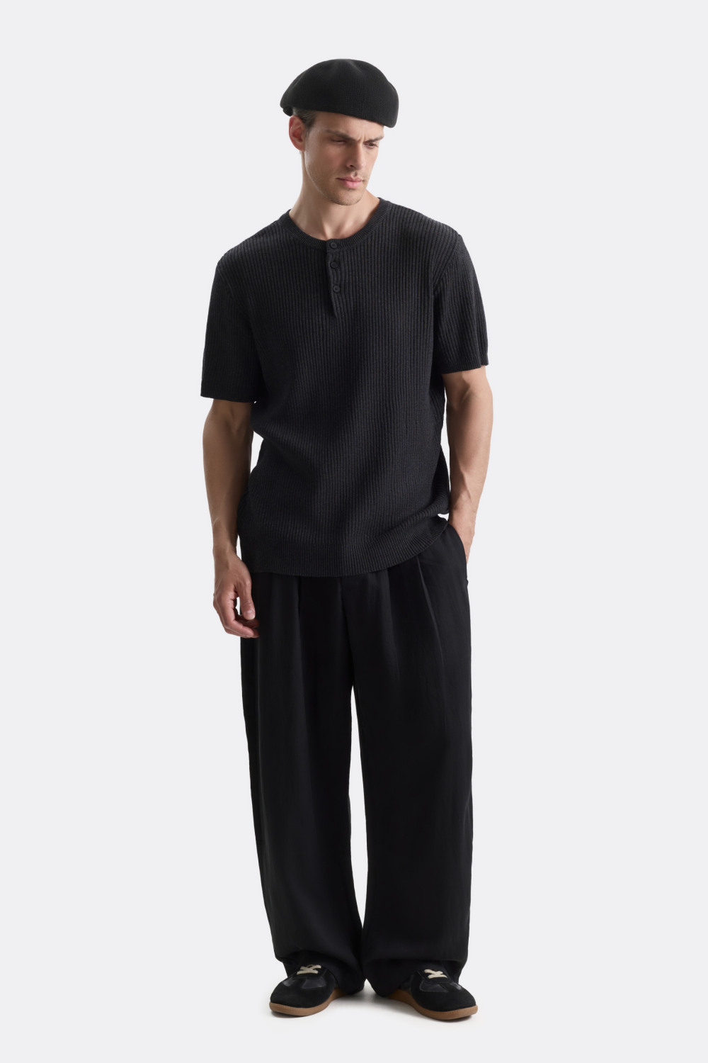 Футболка-хенли Меланж