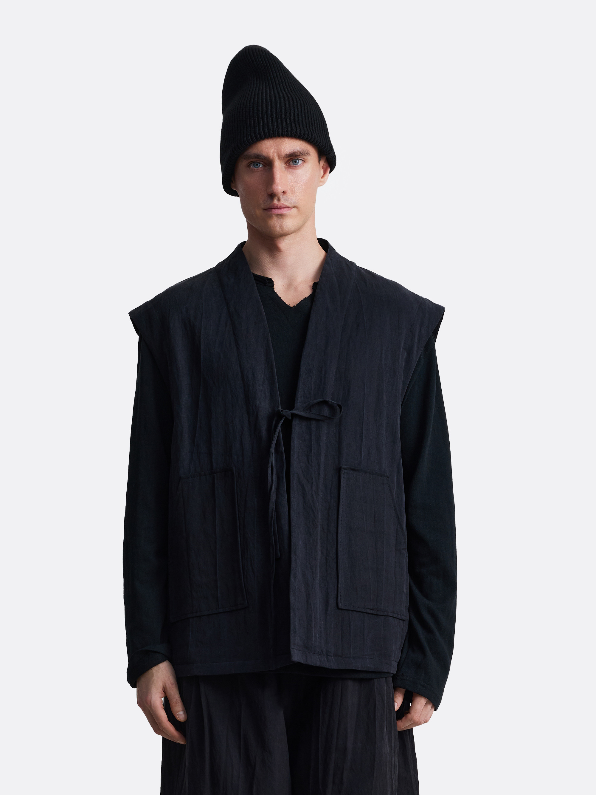 ​Утепленный жилет с завязками Shibui