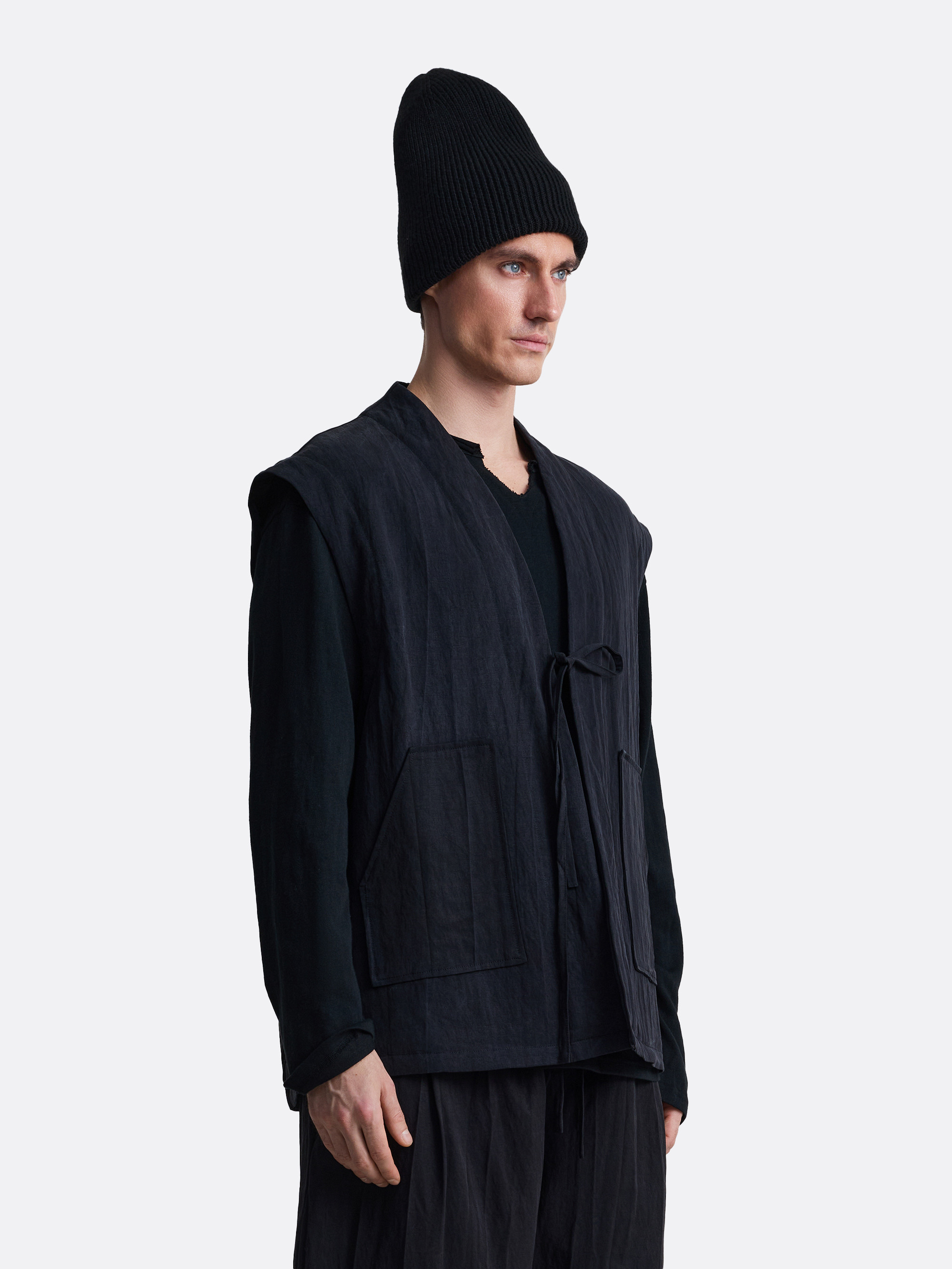 ​Утепленный жилет с завязками Shibui