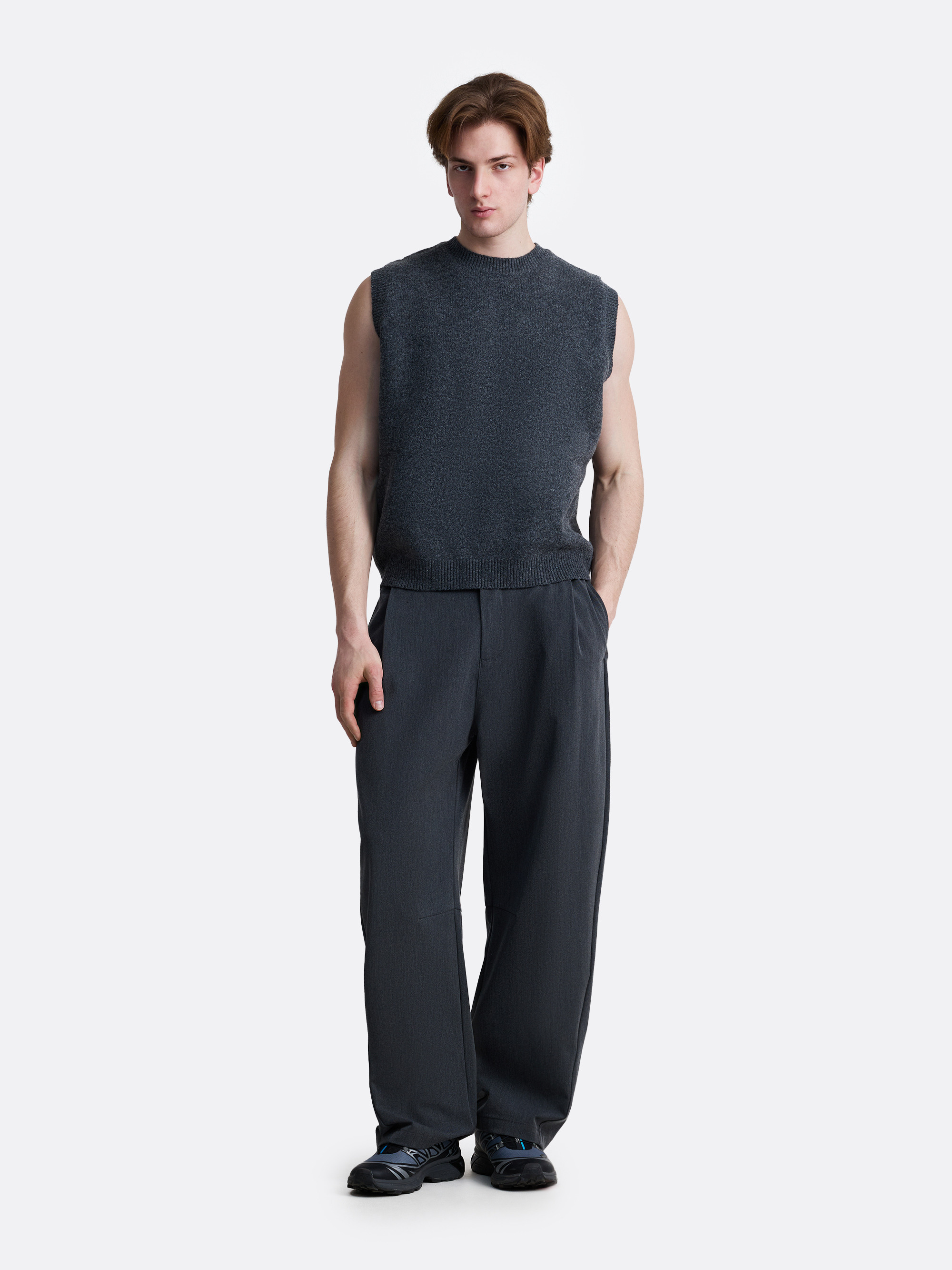 ​Вязаный жилет