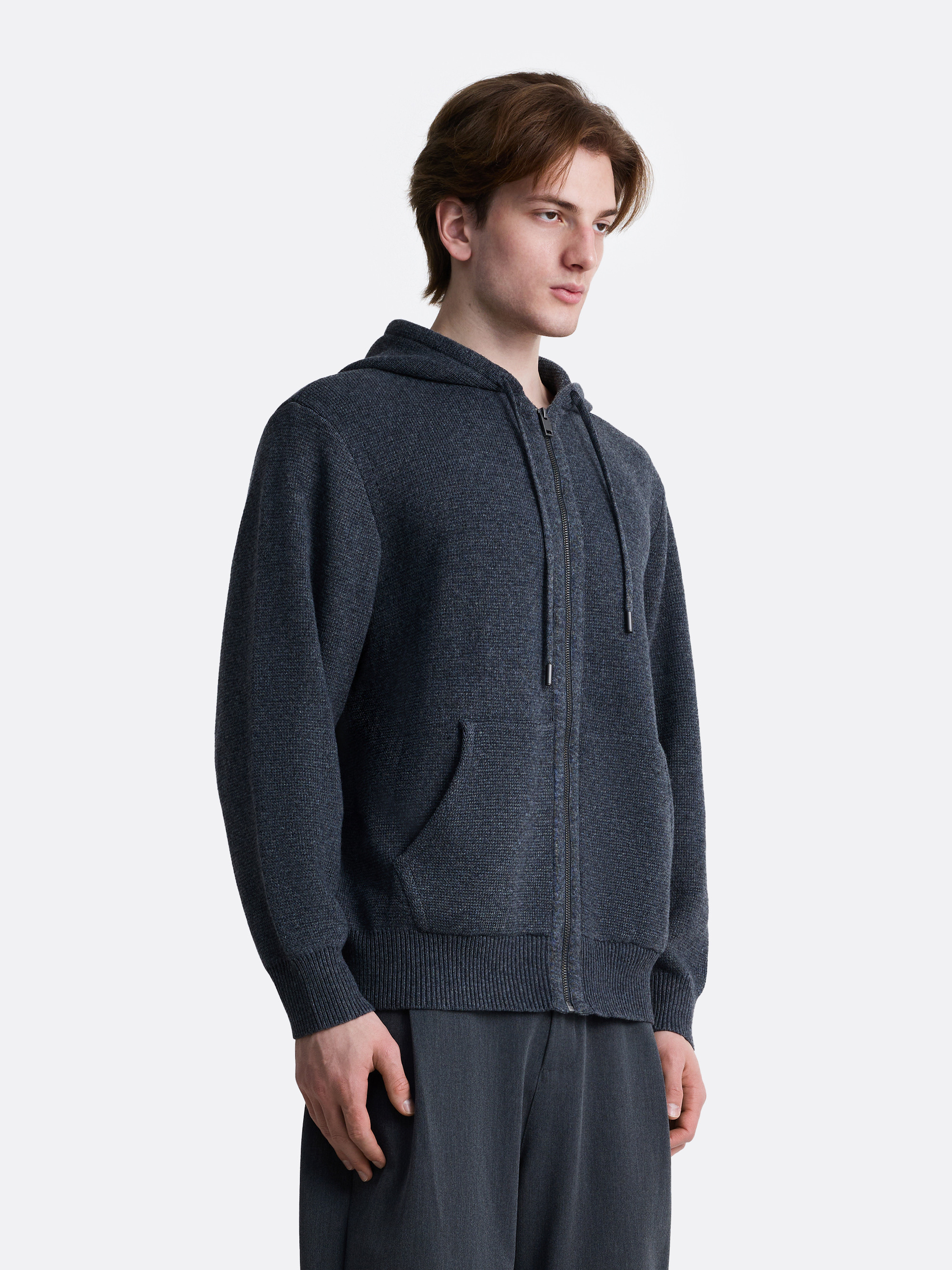 ​Вязаное зип-худи