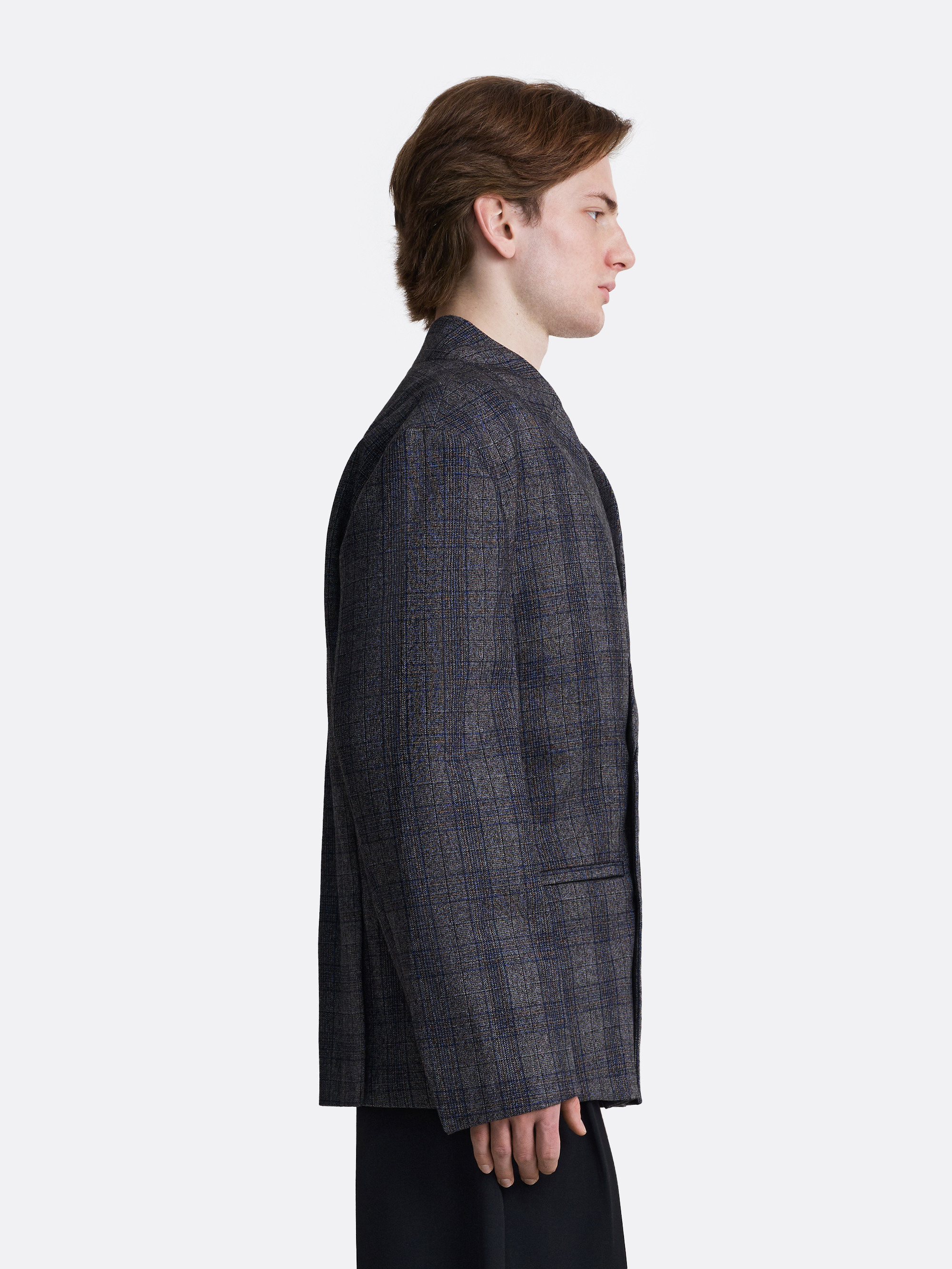 ​Двубортный пиджак в клетку