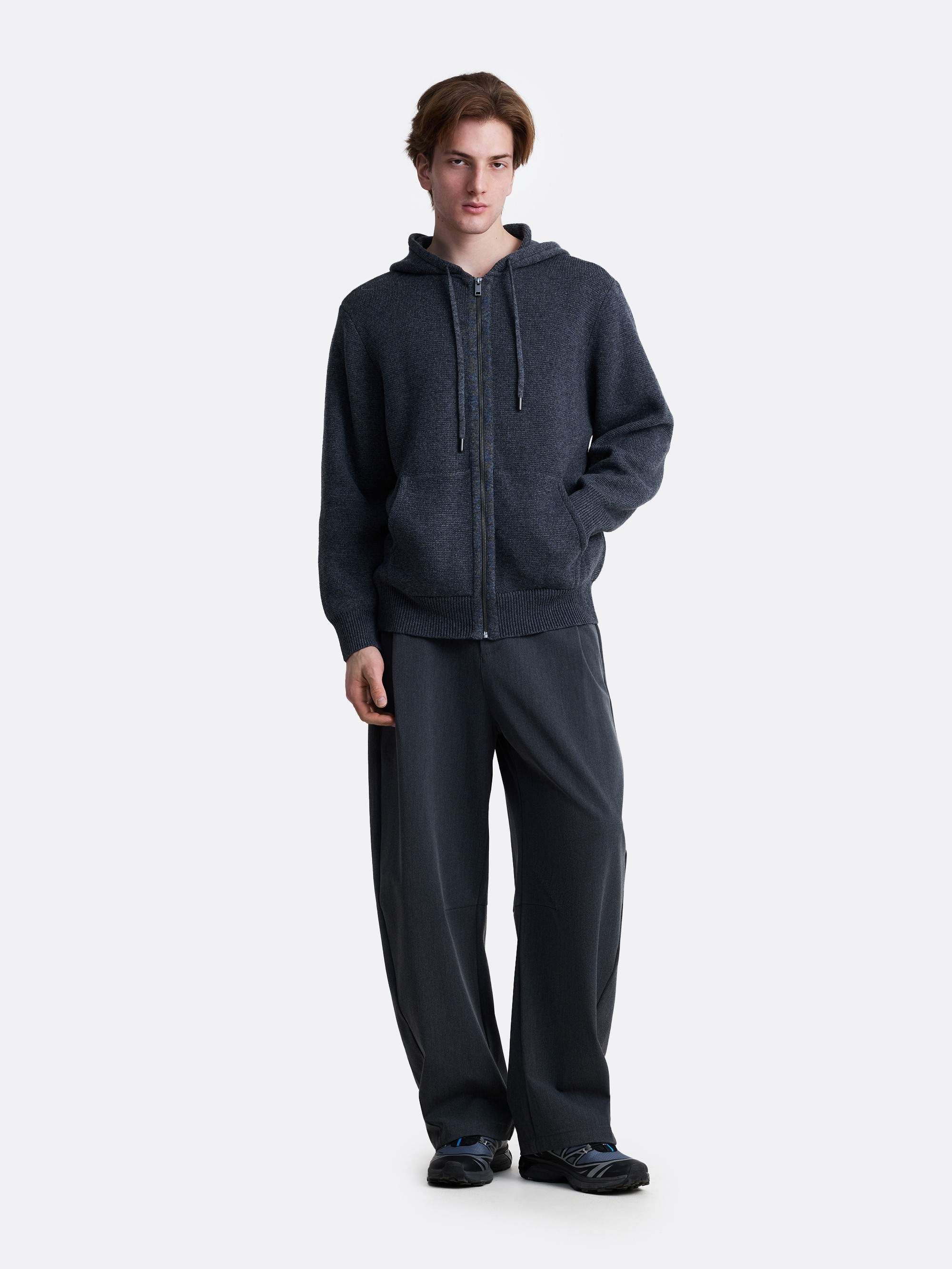 ​Вязаное зип-худи