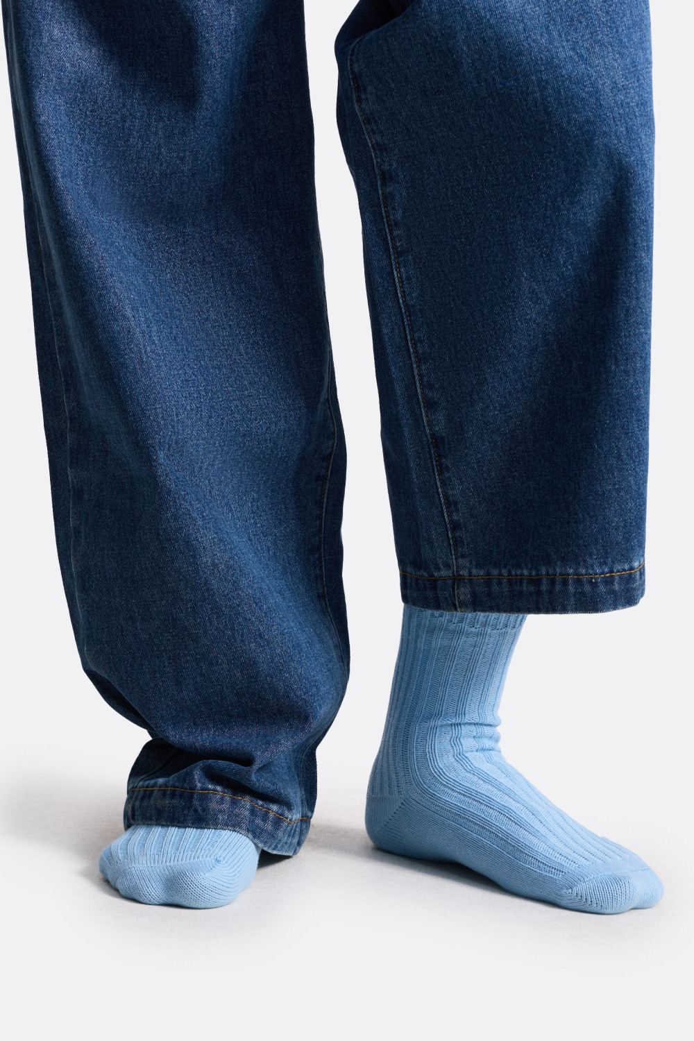 ​Полосатые носки в рубчик