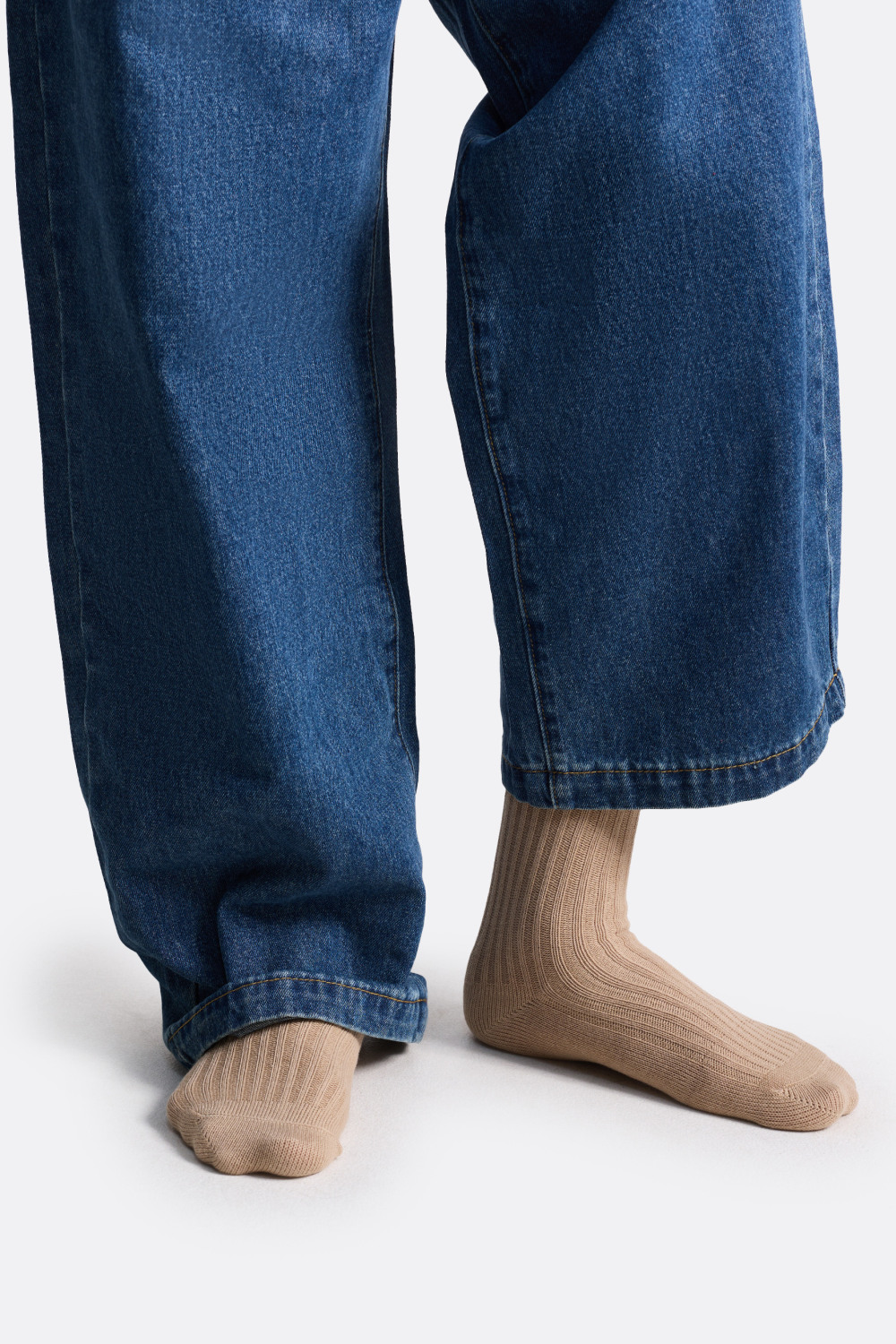 ​Полосатые носки в рубчик