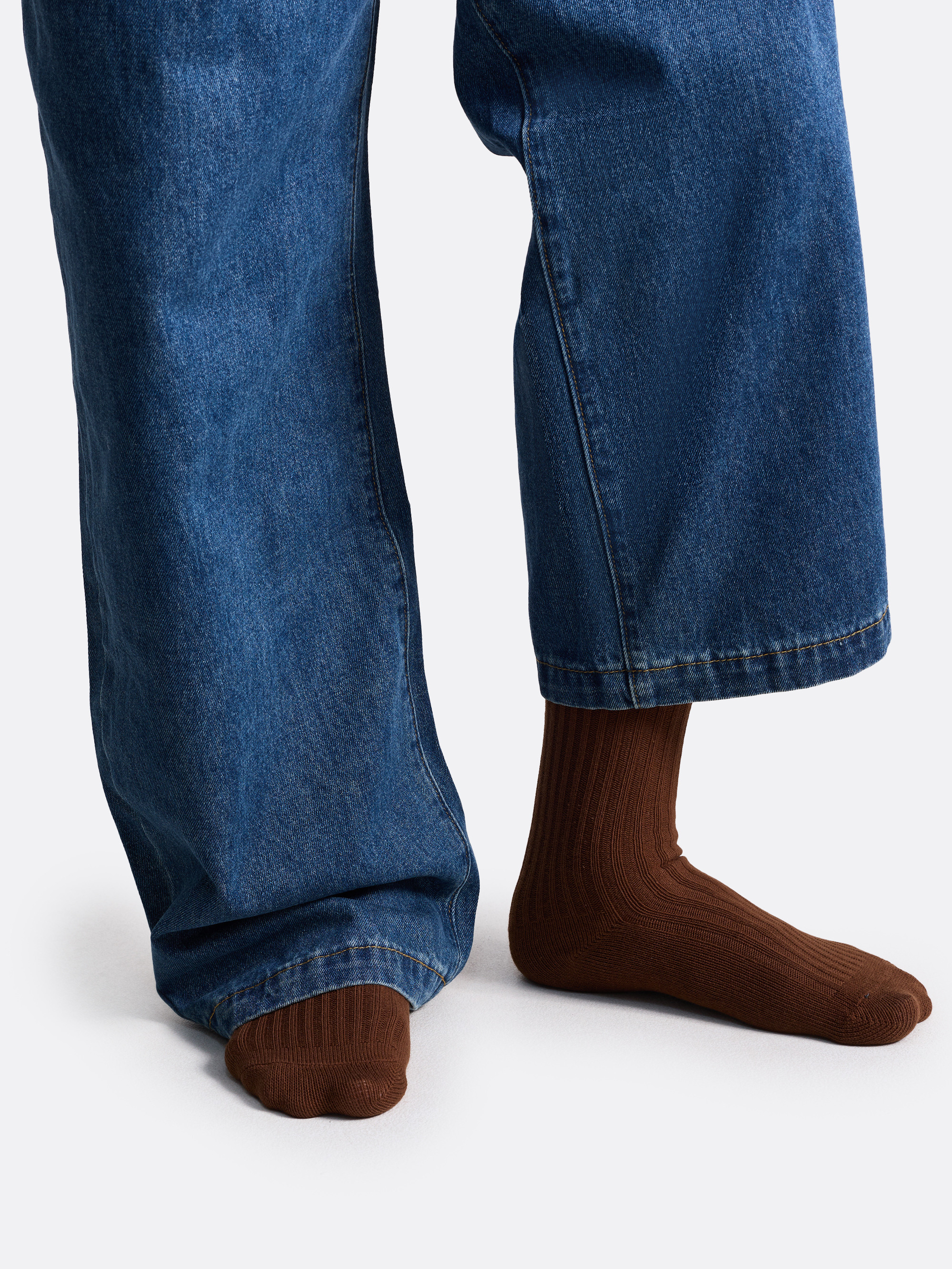 ​Полосатые носки в рубчик