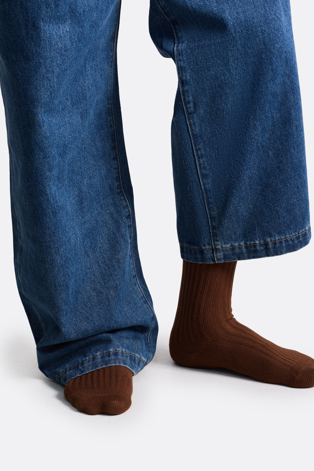 ​Полосатые носки в рубчик