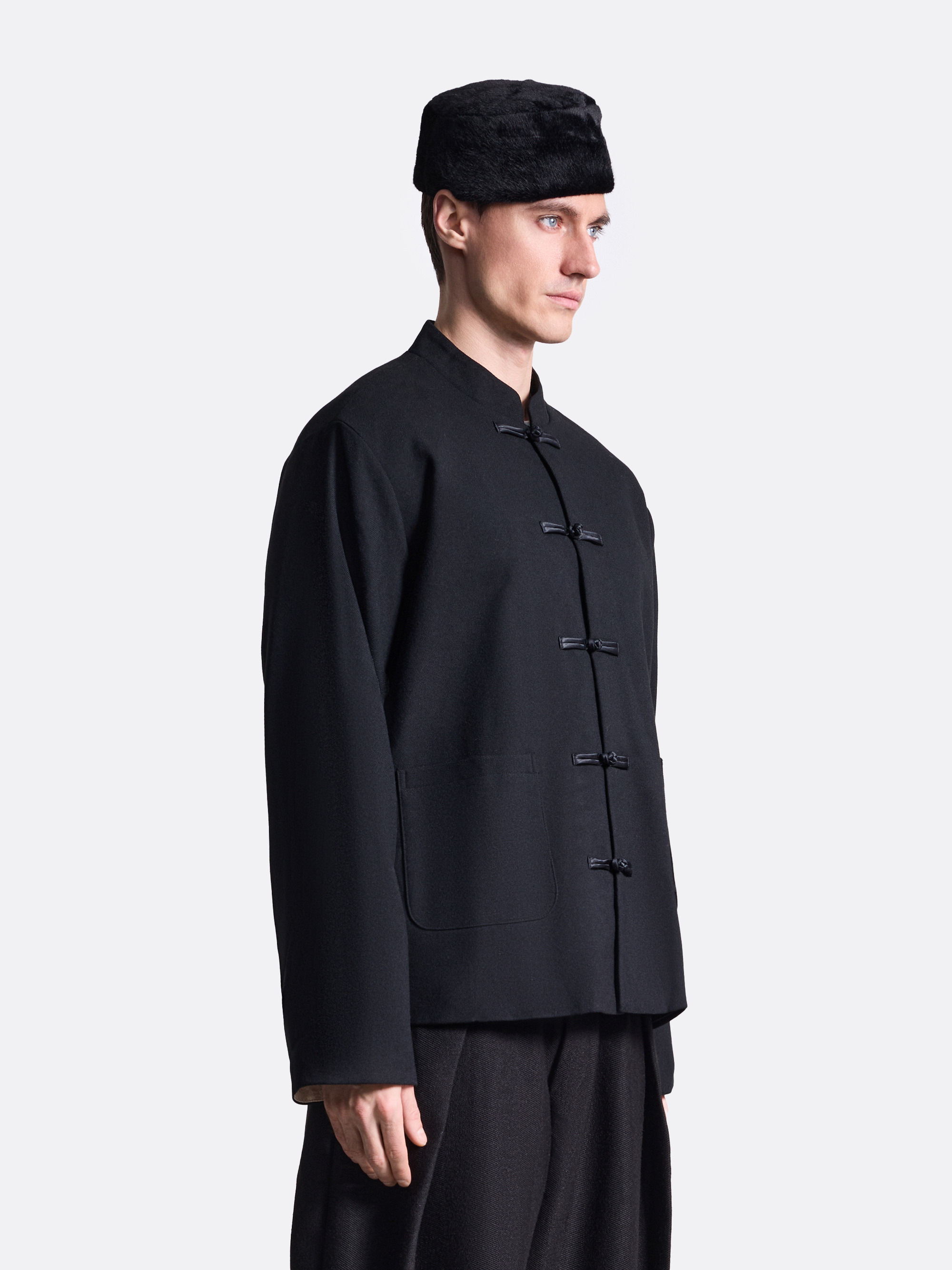 Кимоно с накладными карманами