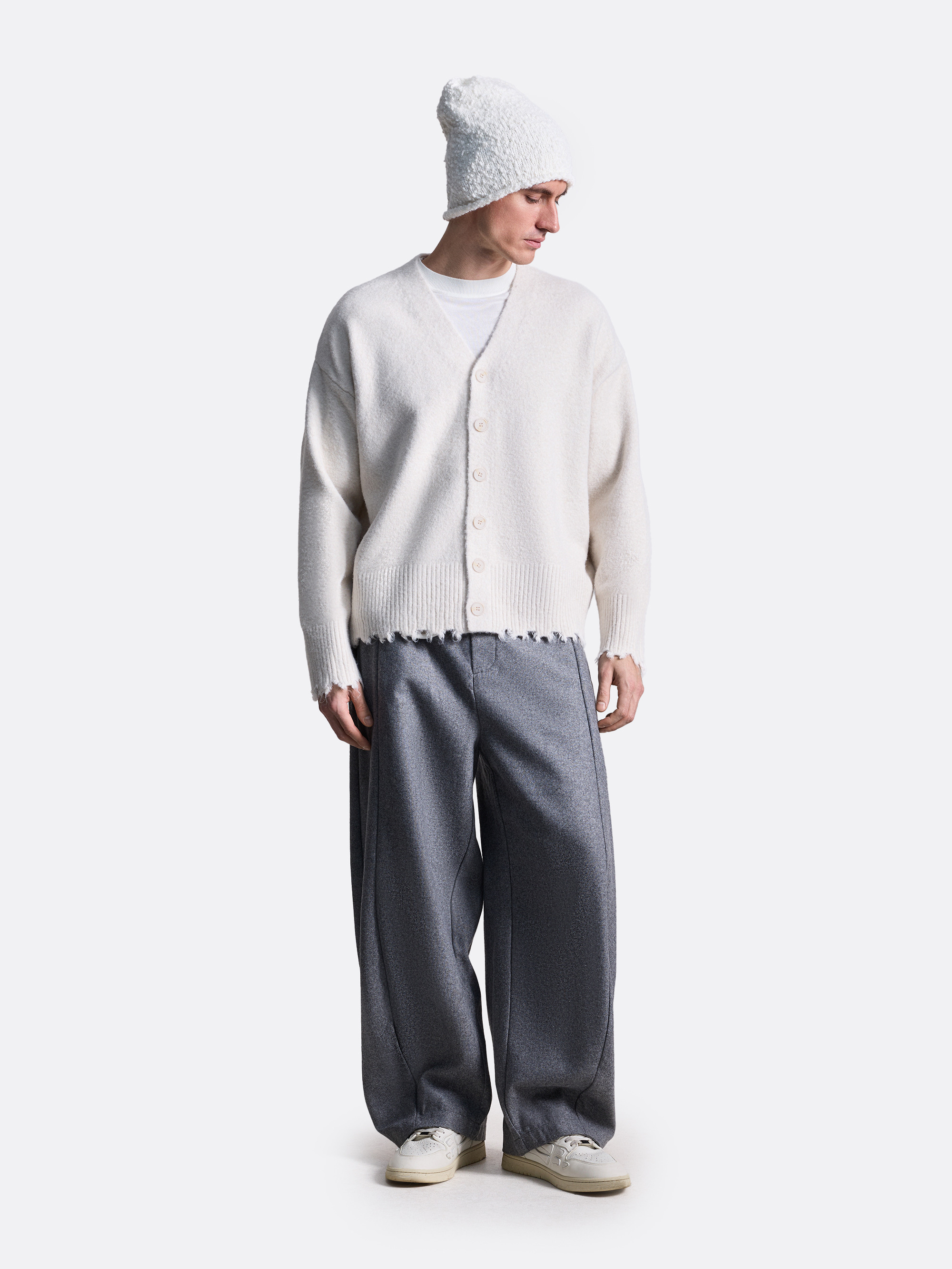 ​Кардиган с необработанным краем