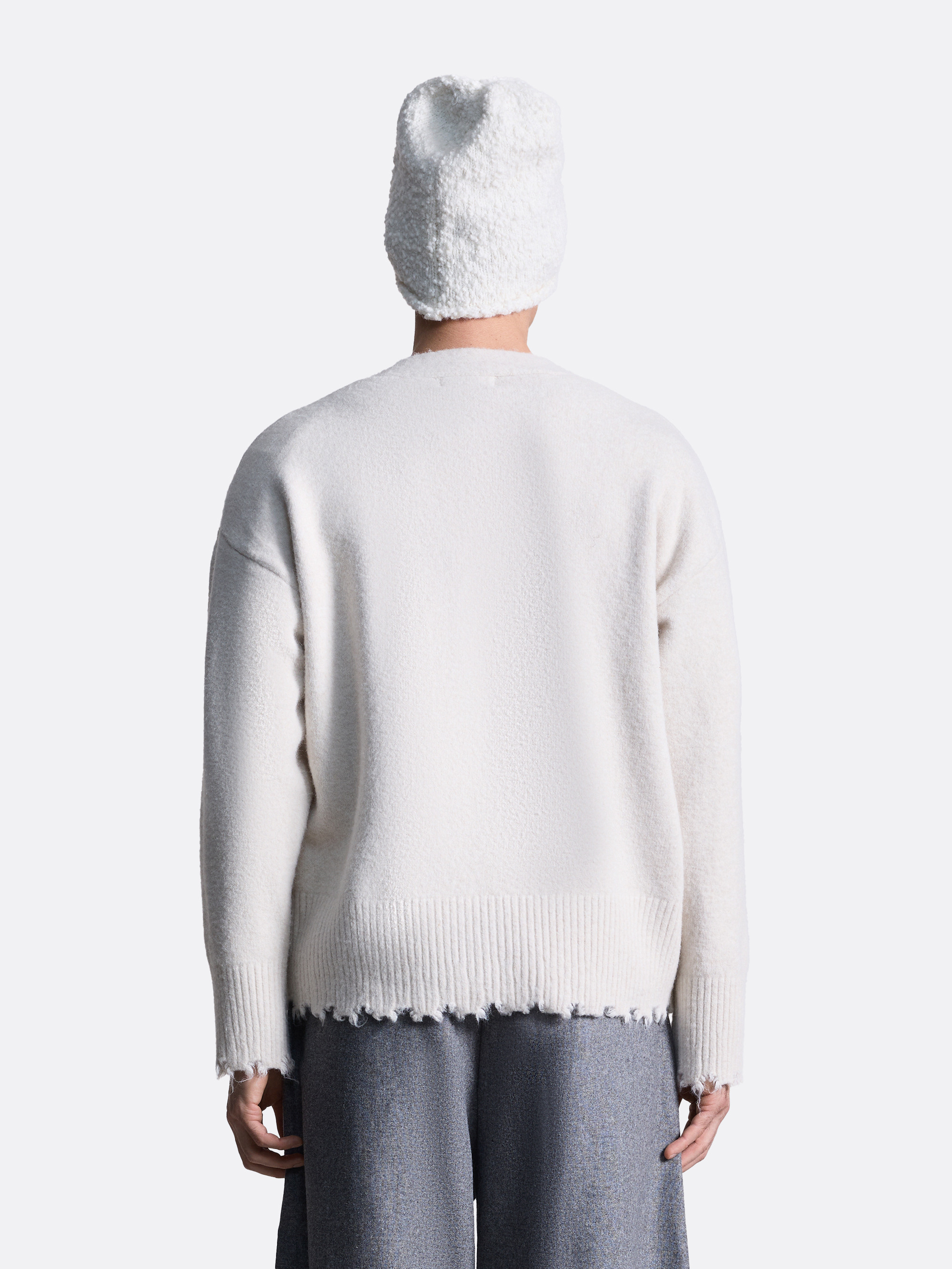 ​Кардиган с необработанным краем