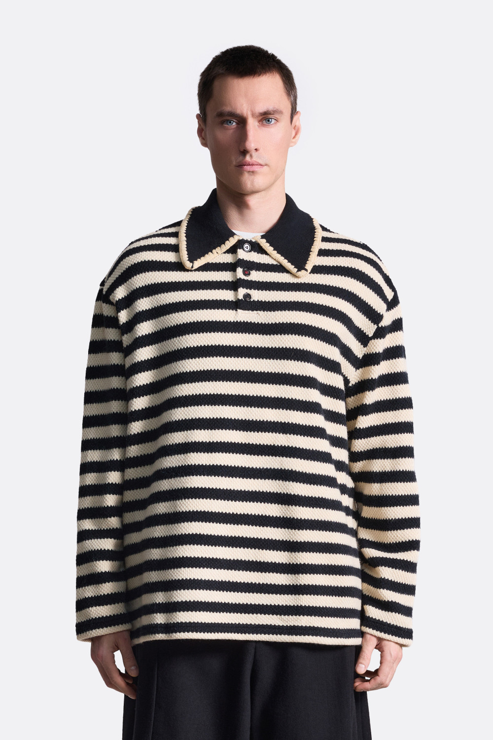 Поло в полоску