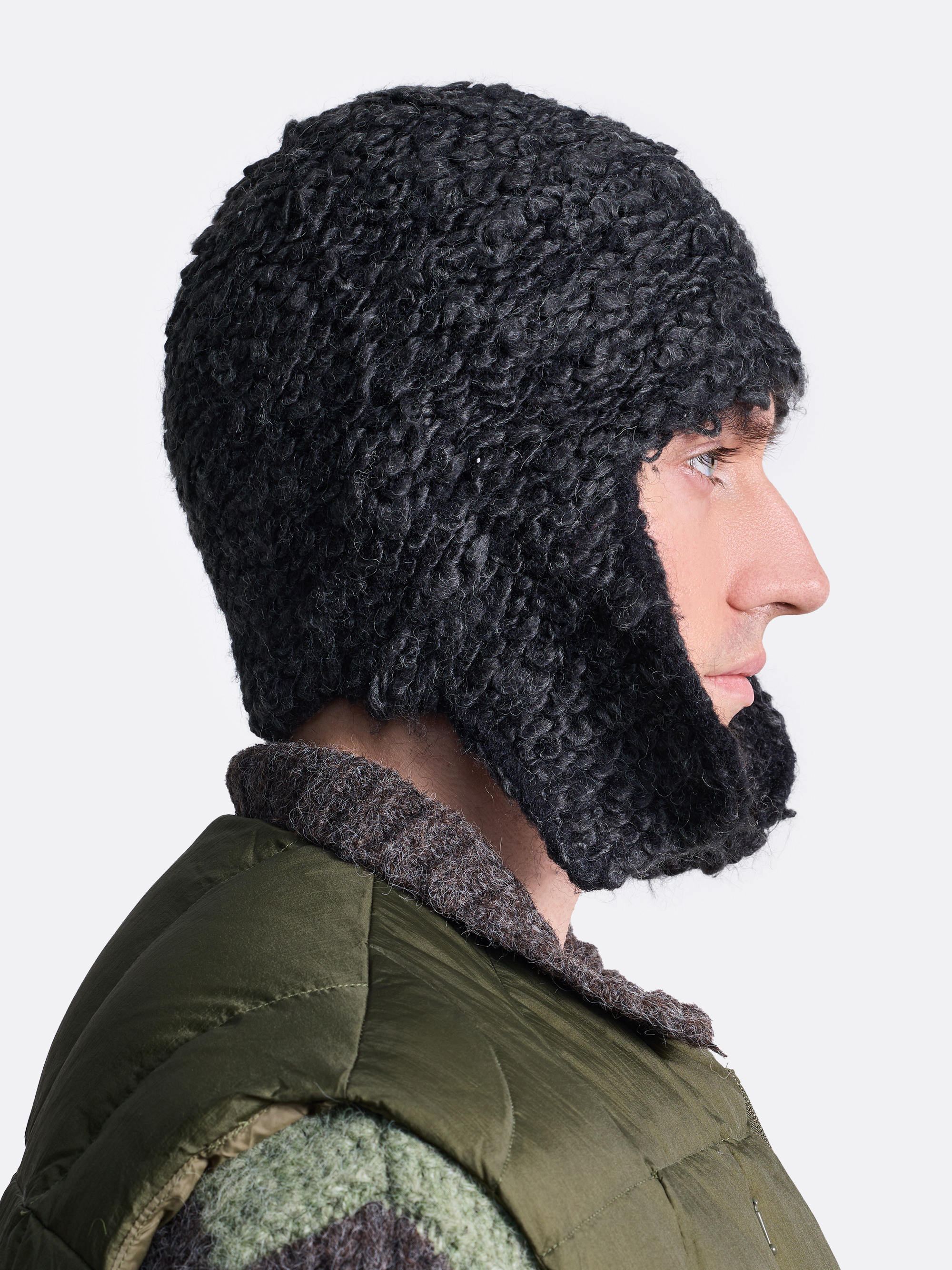 ​Шапка-ушанка curly