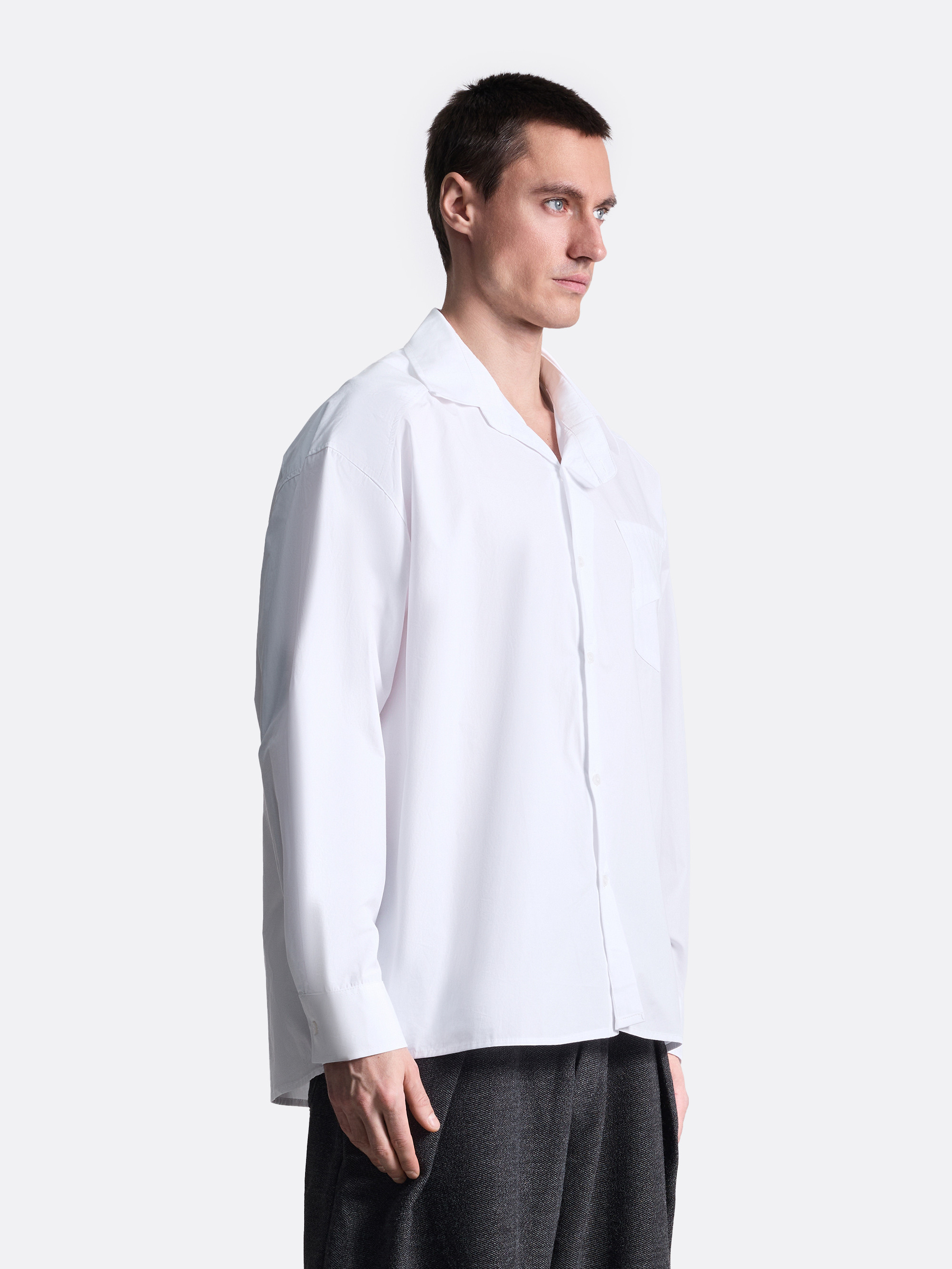 ​Рубашка с ассиметричной стежкой