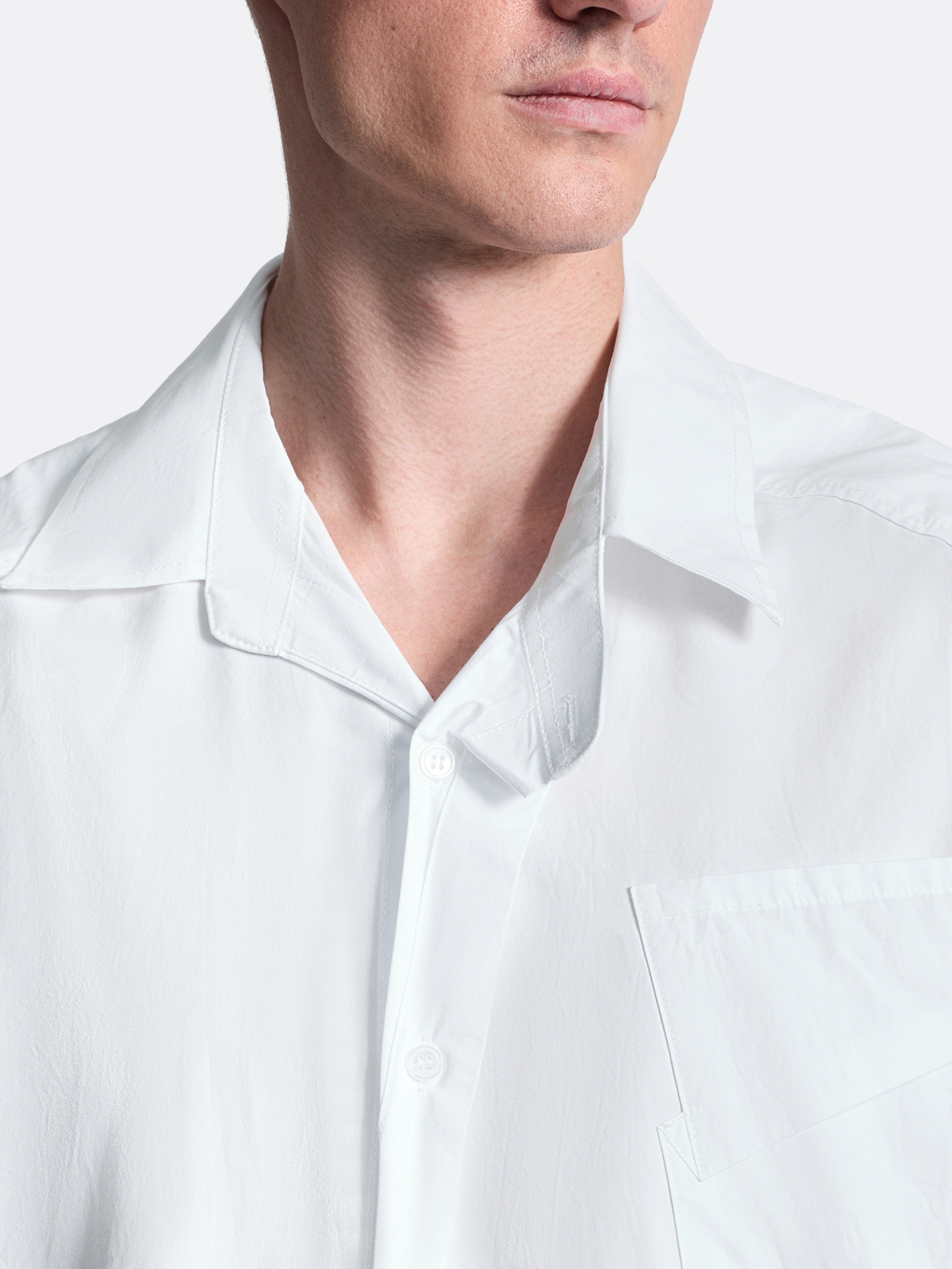 ​Рубашка с ассиметричной стежкой