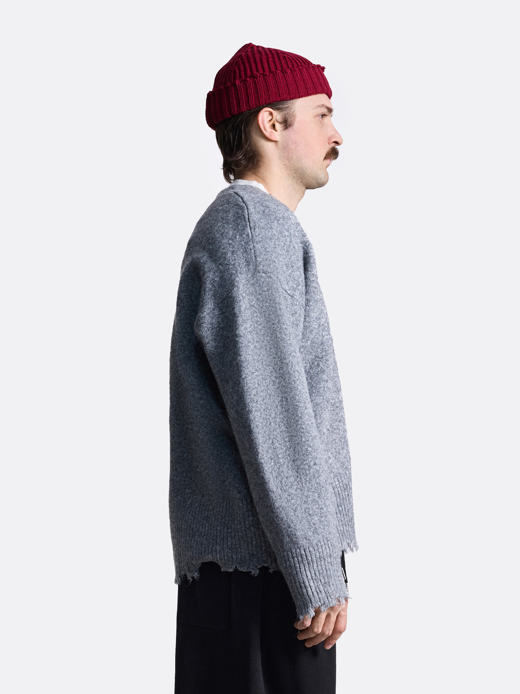 ​Кардиган с необработанным краем