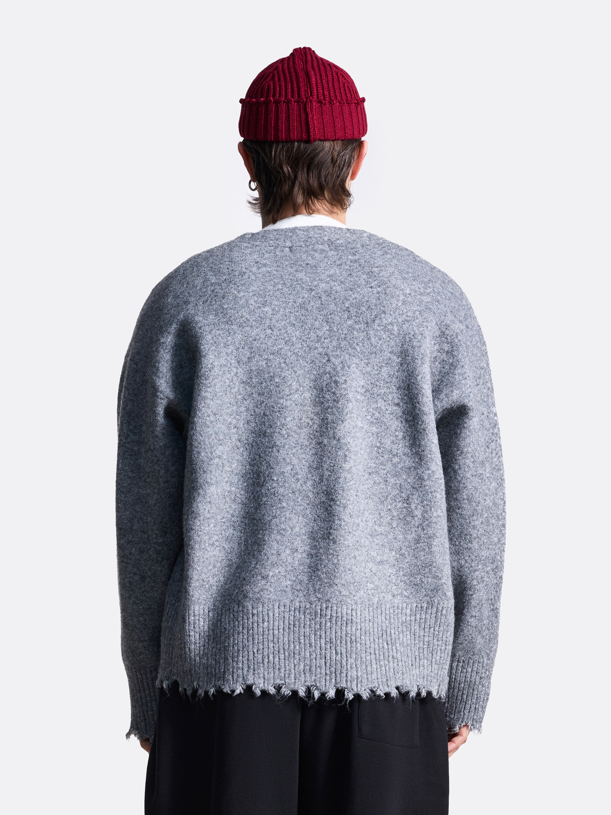 ​Кардиган с необработанным краем