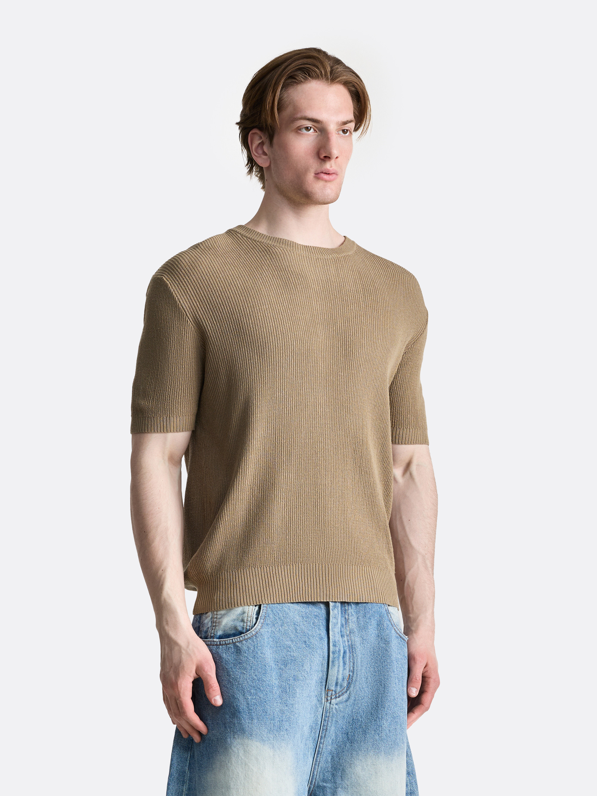 Футболка в рубчик