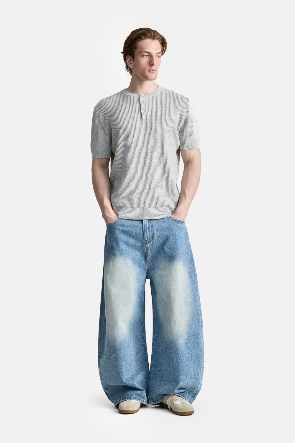 Футболка-хенли Меланж