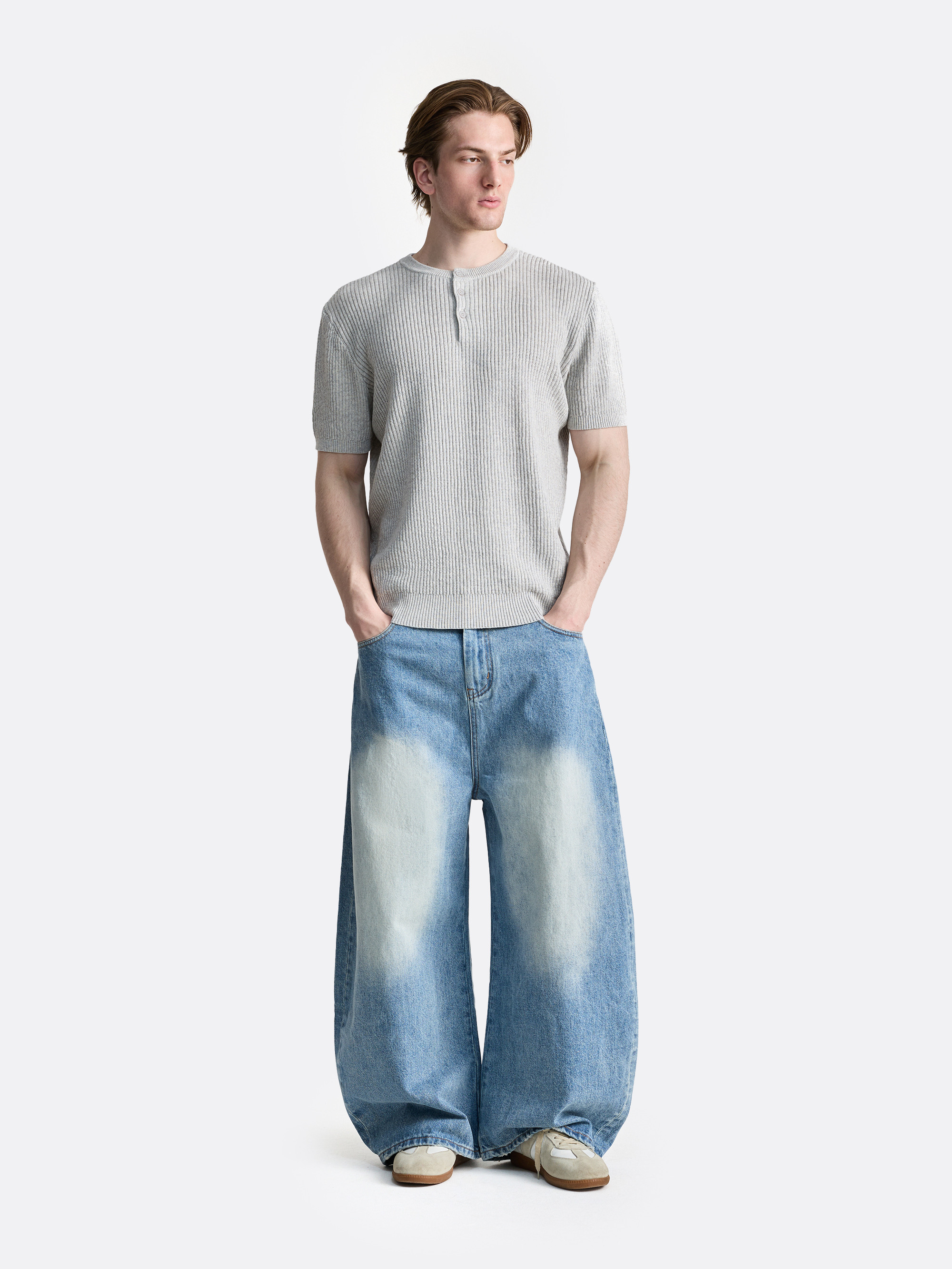 Футболка-хенли Меланж