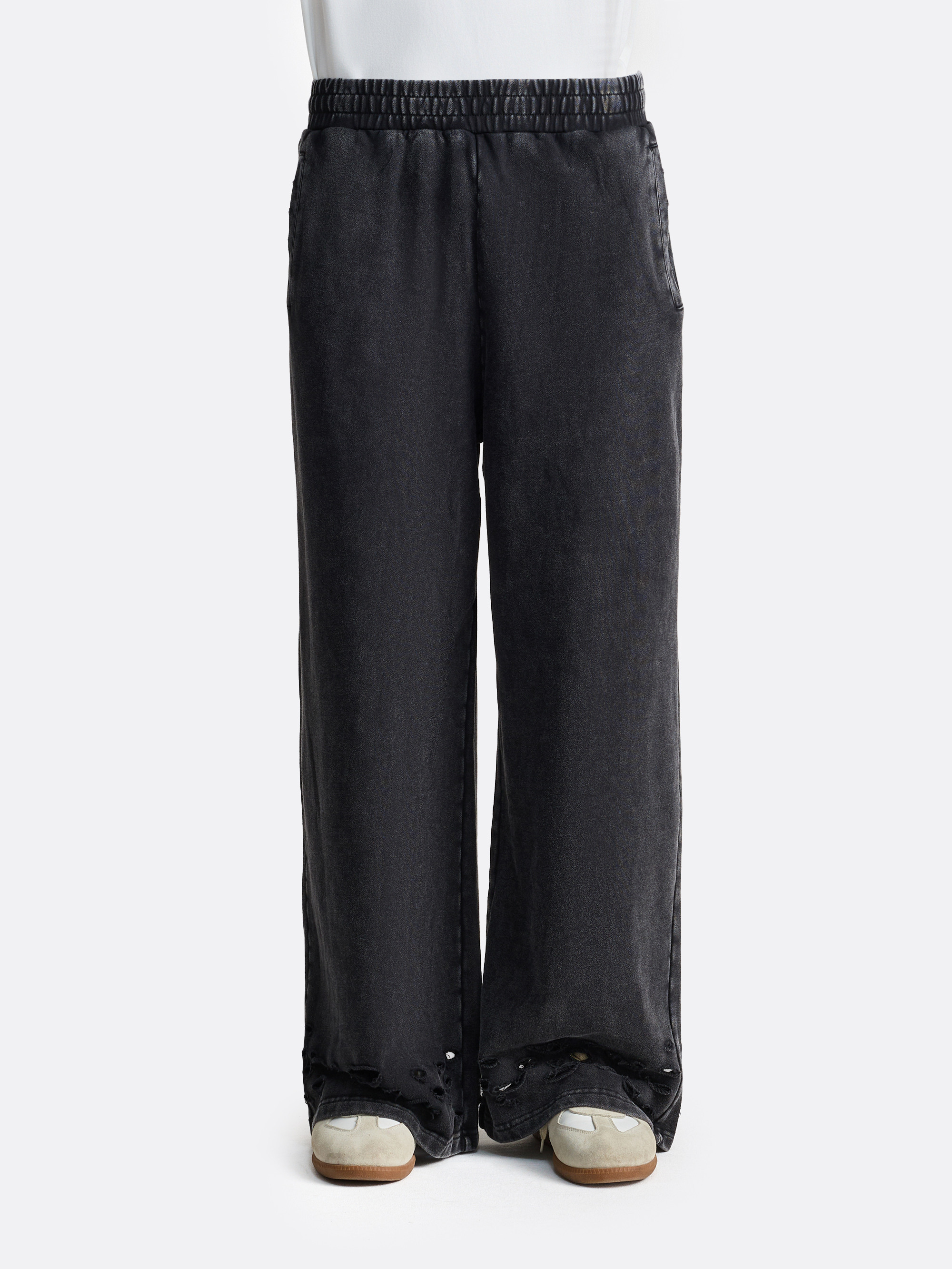 Брюки с необработанным рваным краем