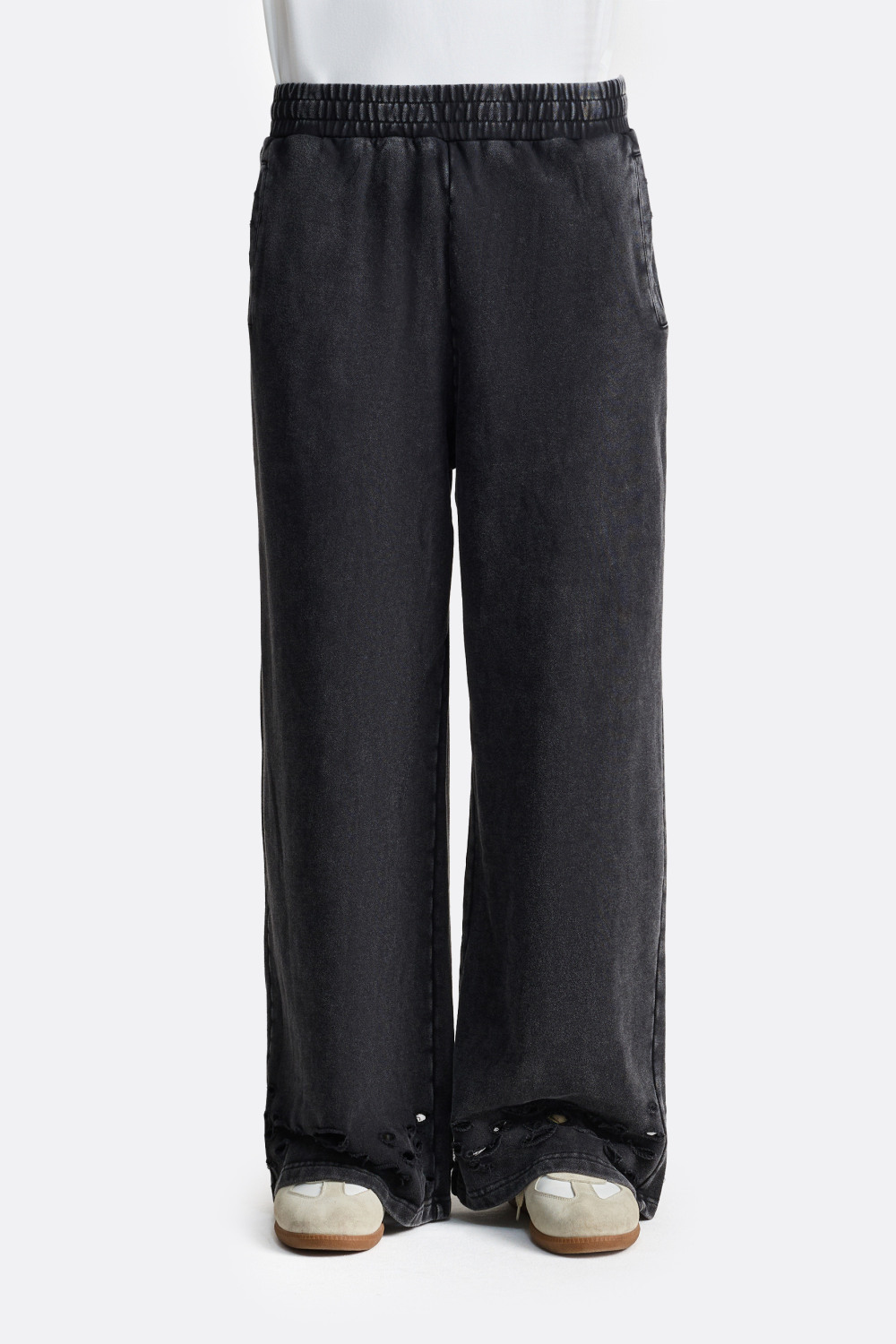 Брюки с необработанным рваным краем