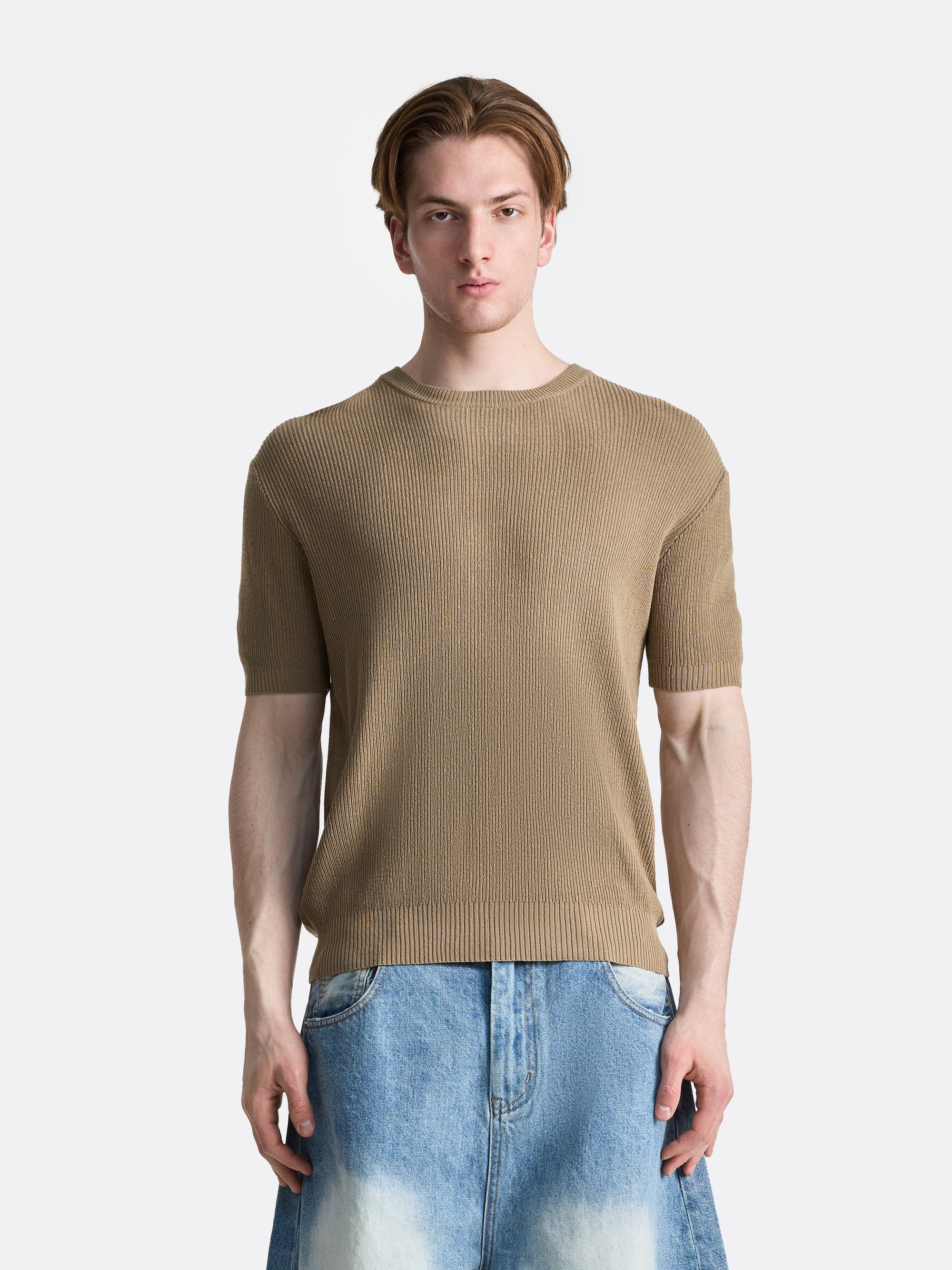 Футболка в рубчик