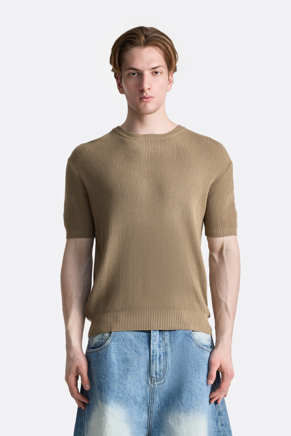 Футболка в рубчик