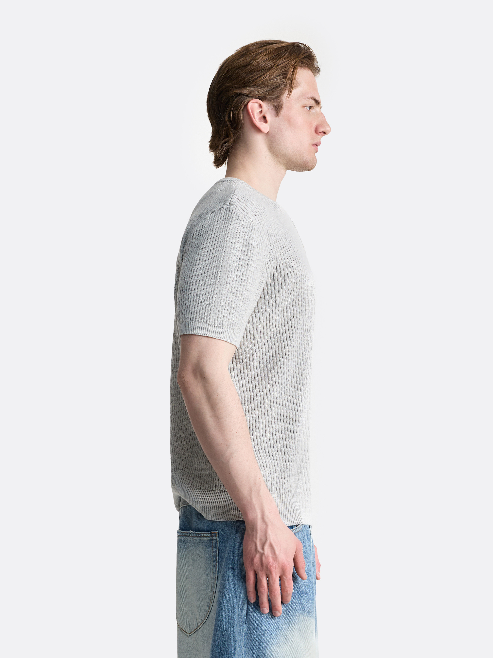 Футболка-хенли Меланж