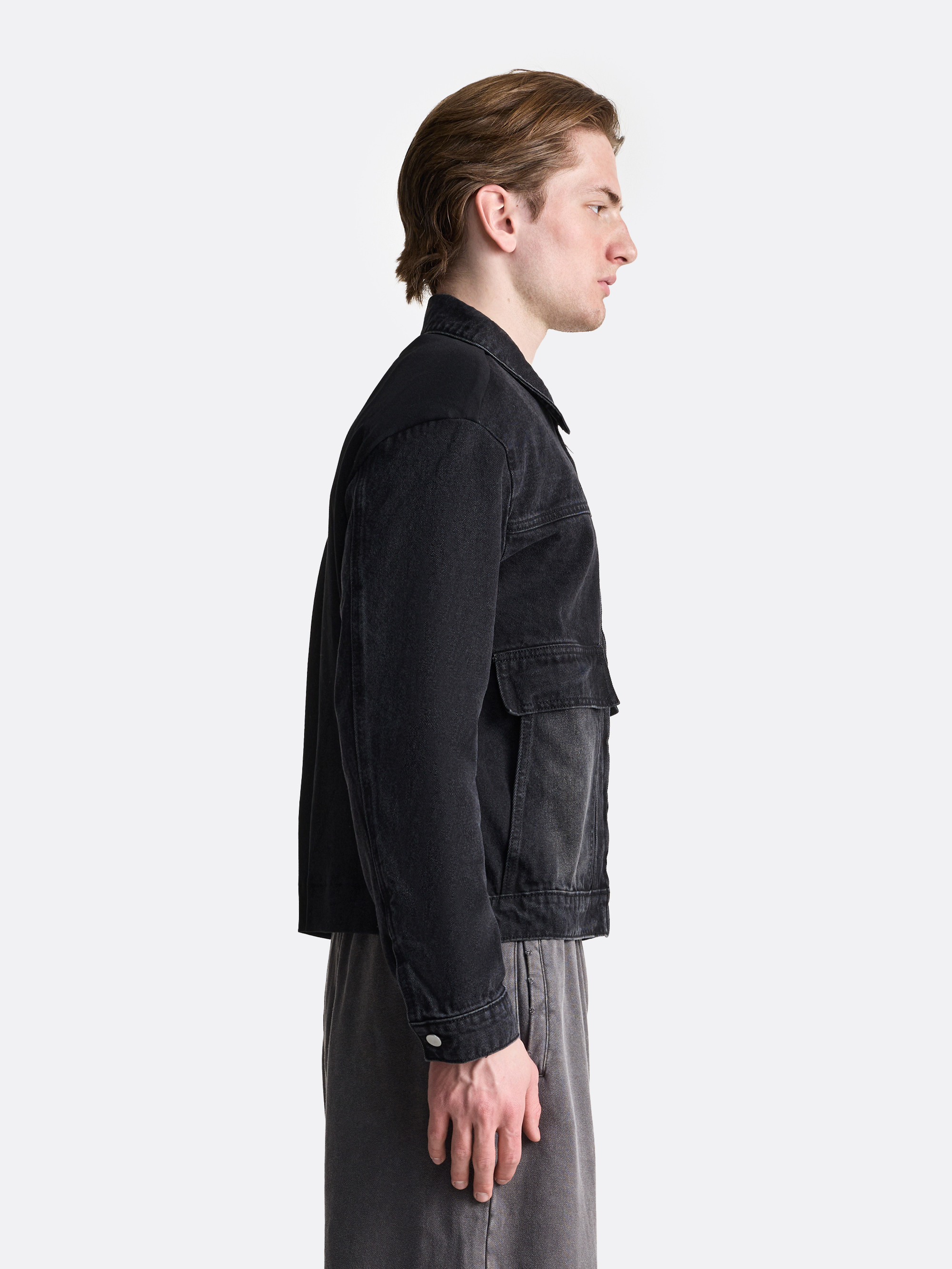 Джинсовая куртка с эффектом варки