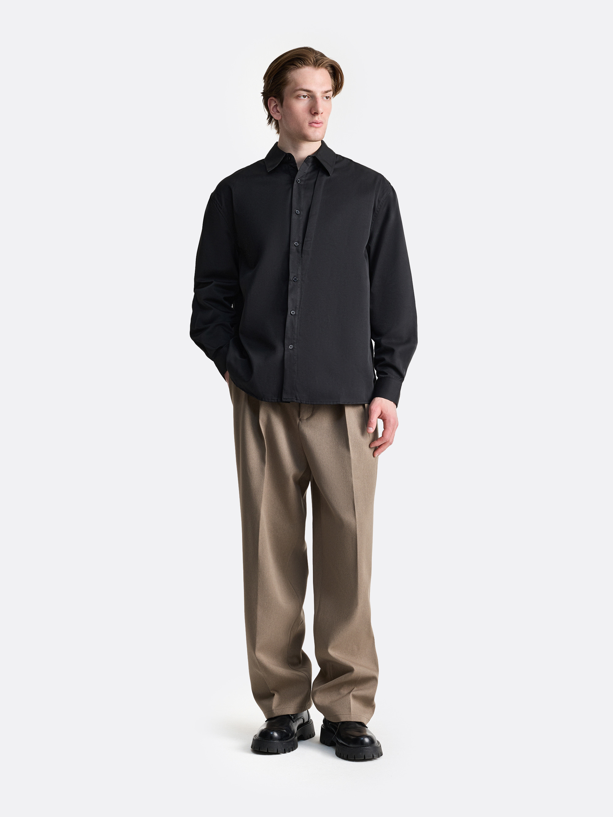 Рубашка с защипом