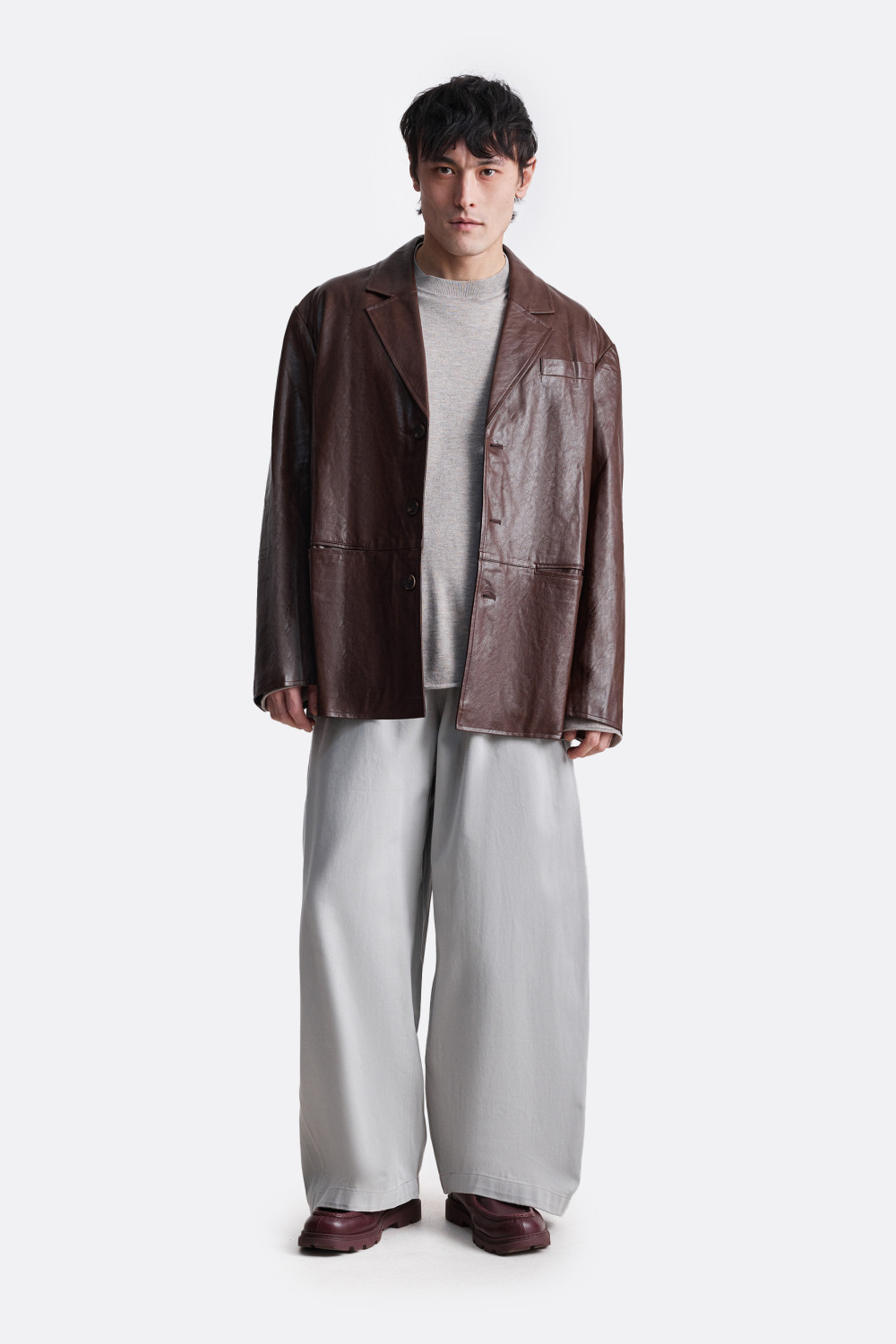 ​Пиджак из эко-кожи