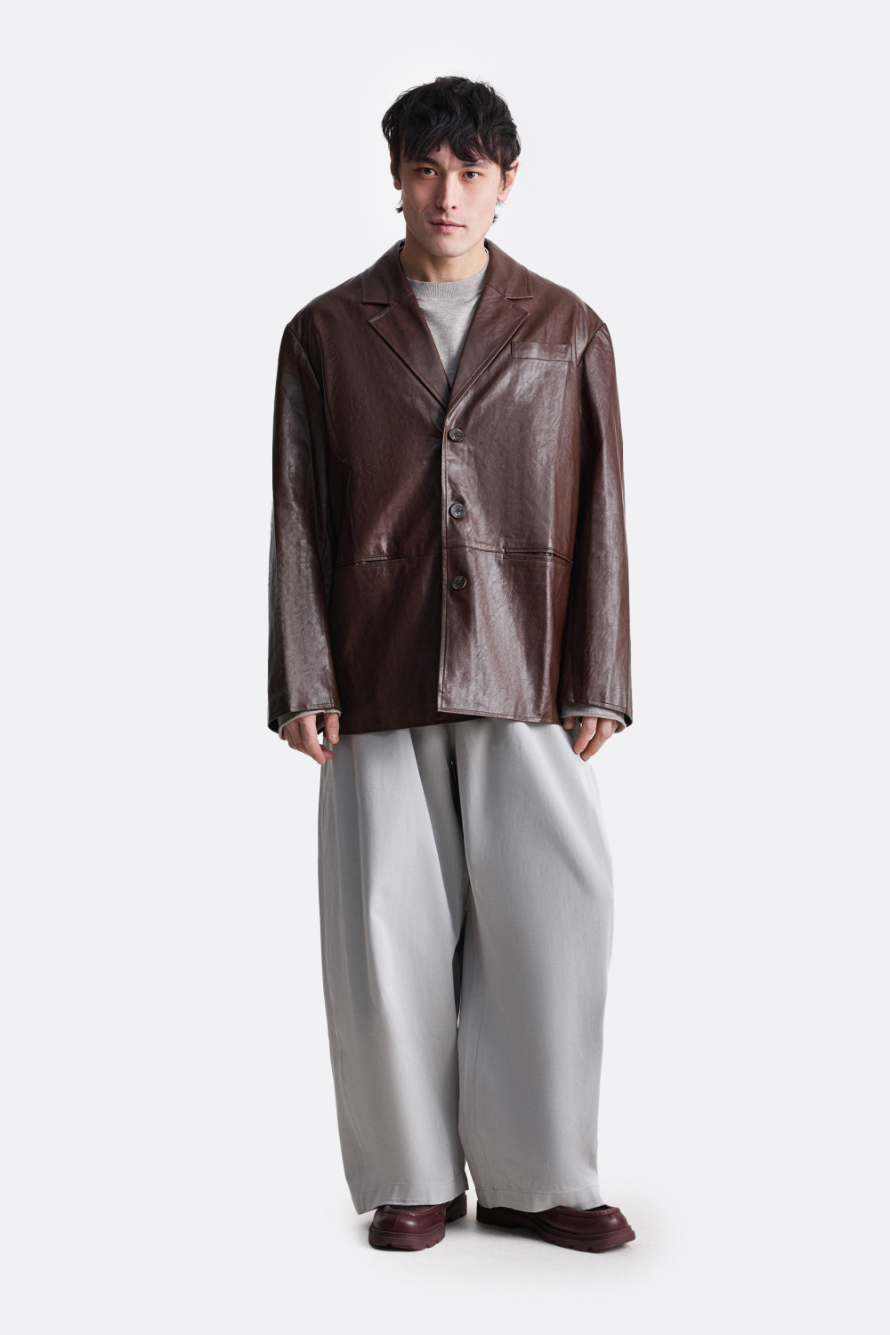 ​Пиджак из эко-кожи