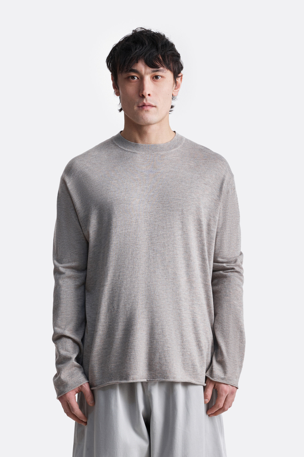 ​Лонгслив с необработанным краем