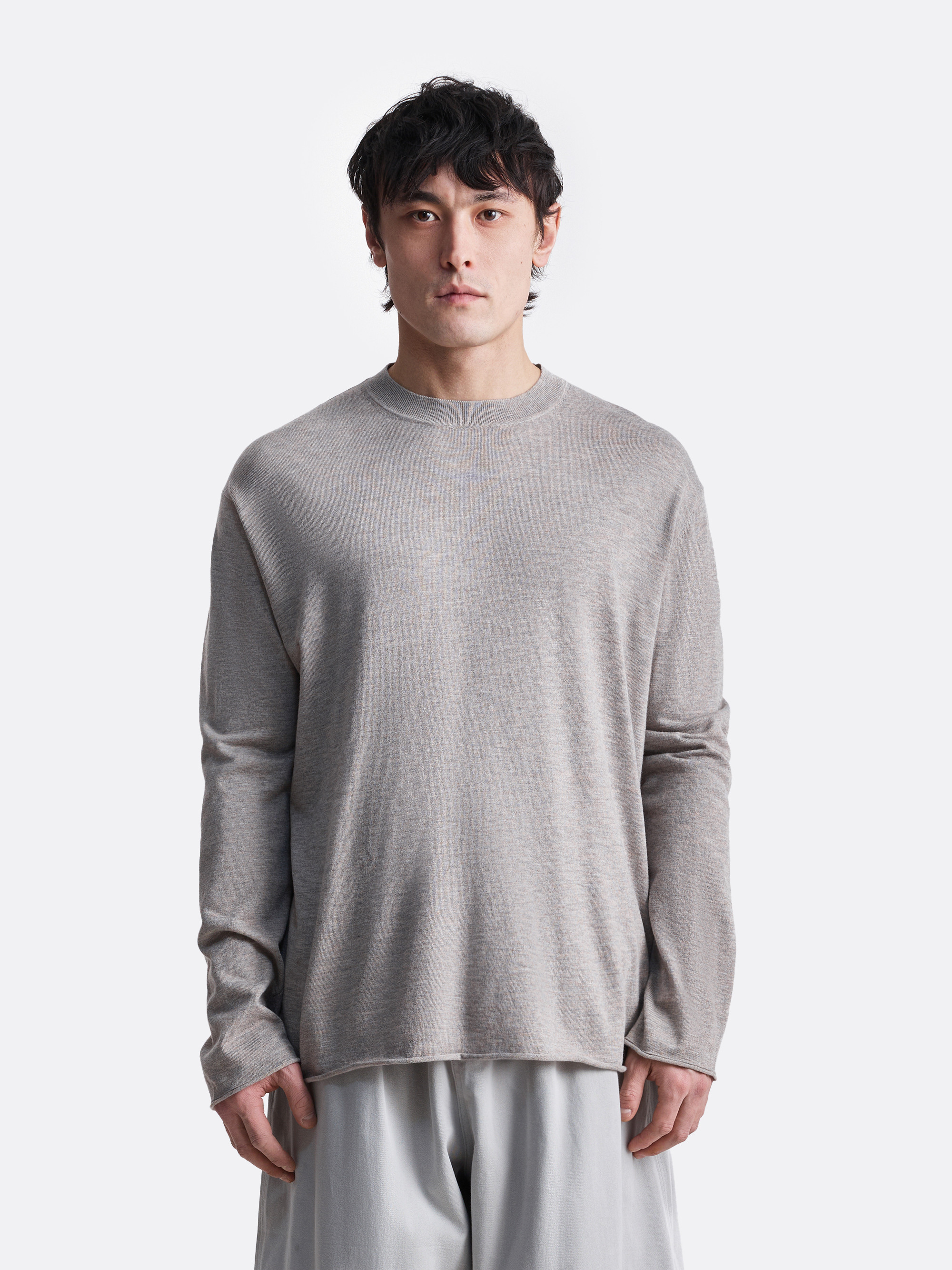 ​Лонгслив с необработанным краем