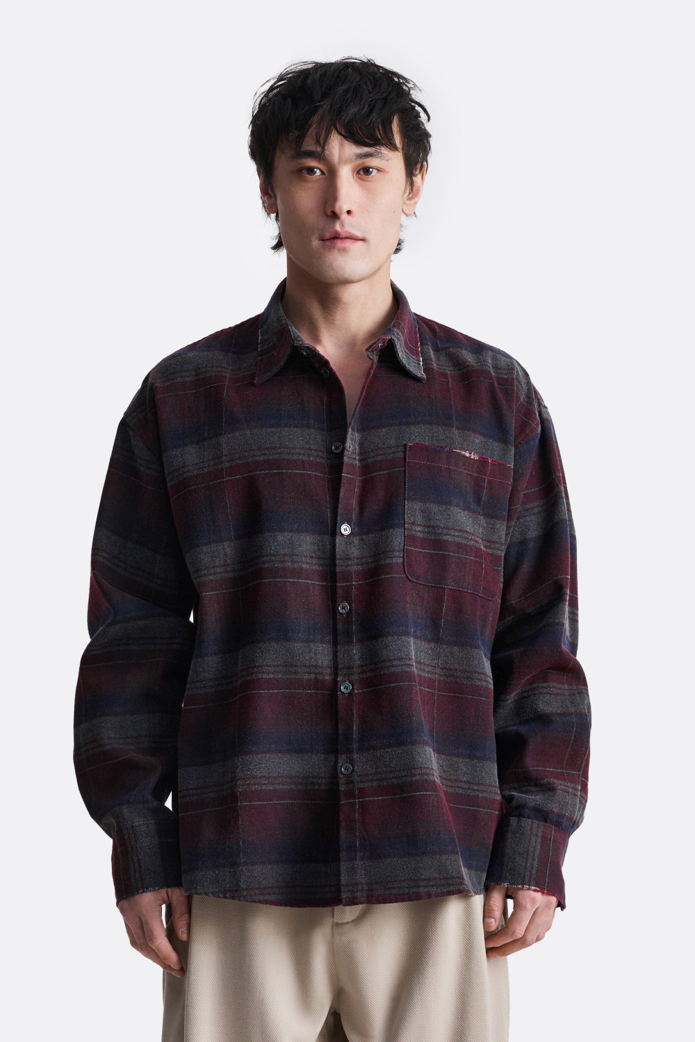 ​Укороченная рубашка в клетку