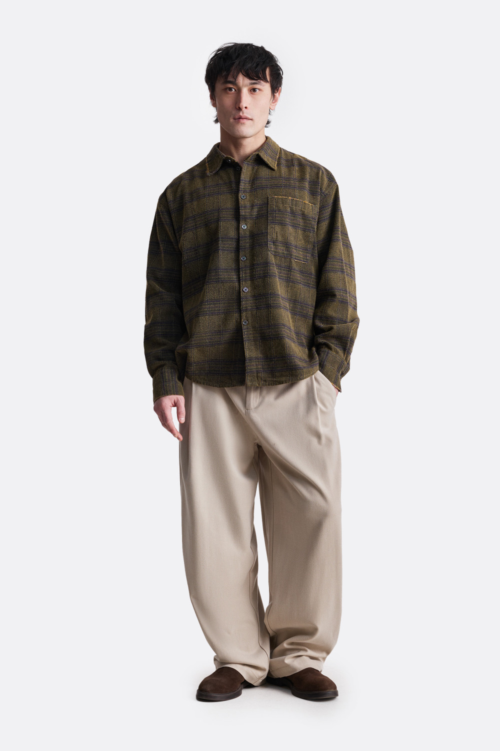 ​Укороченная рубашка в клетку