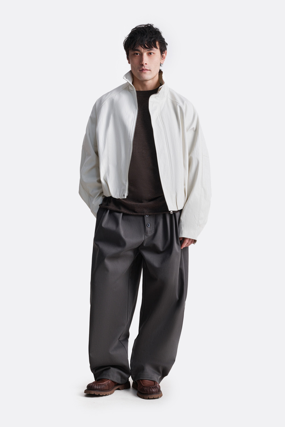 ​Куртка с воротником стойкой