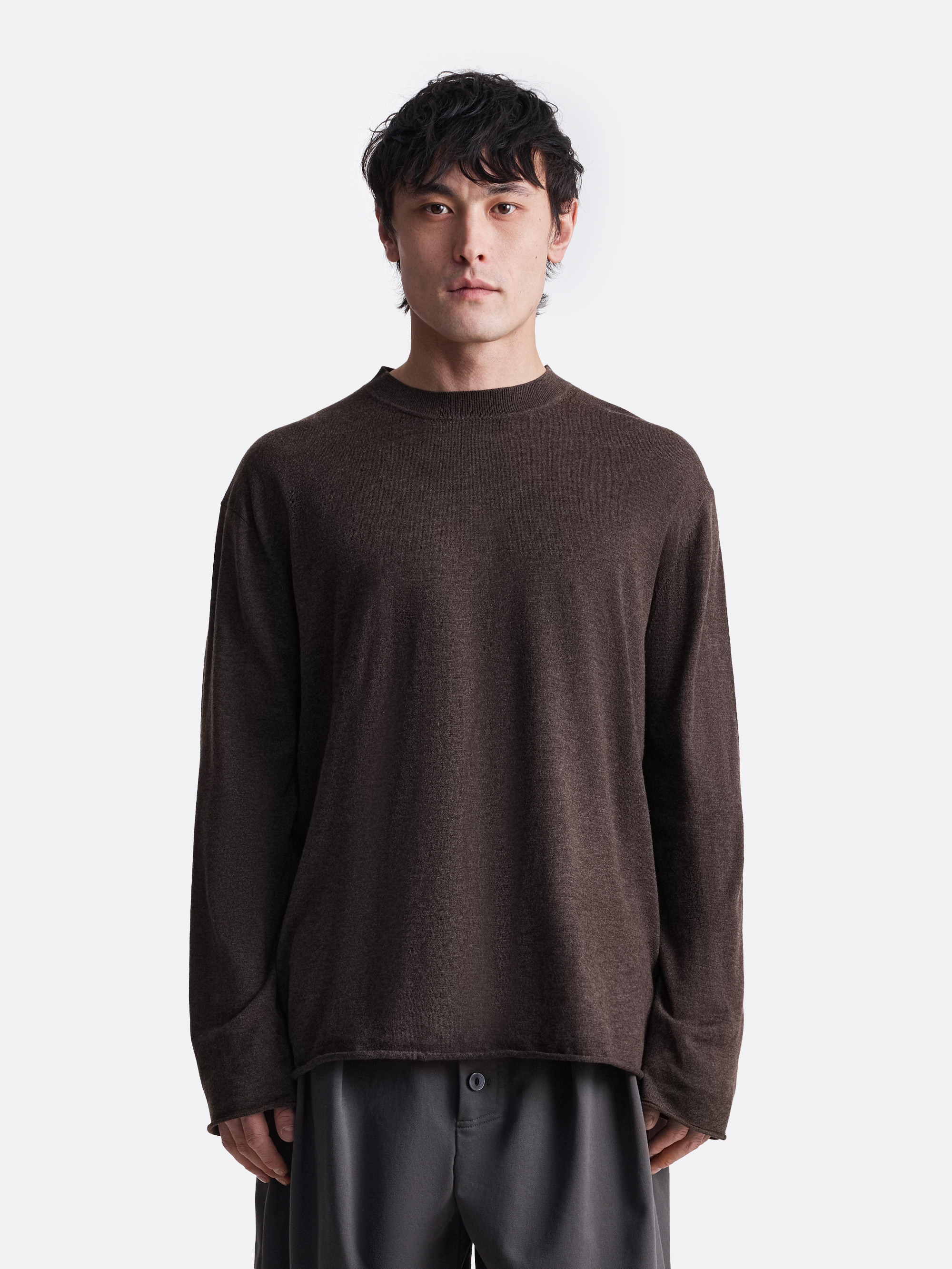 ​Лонгслив с необработанным краем