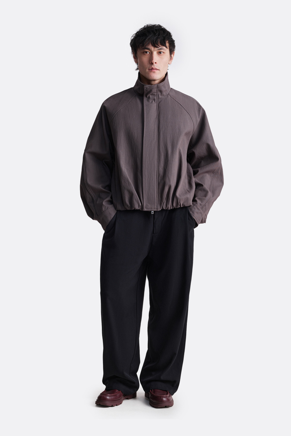 ​Куртка с воротником стойкой