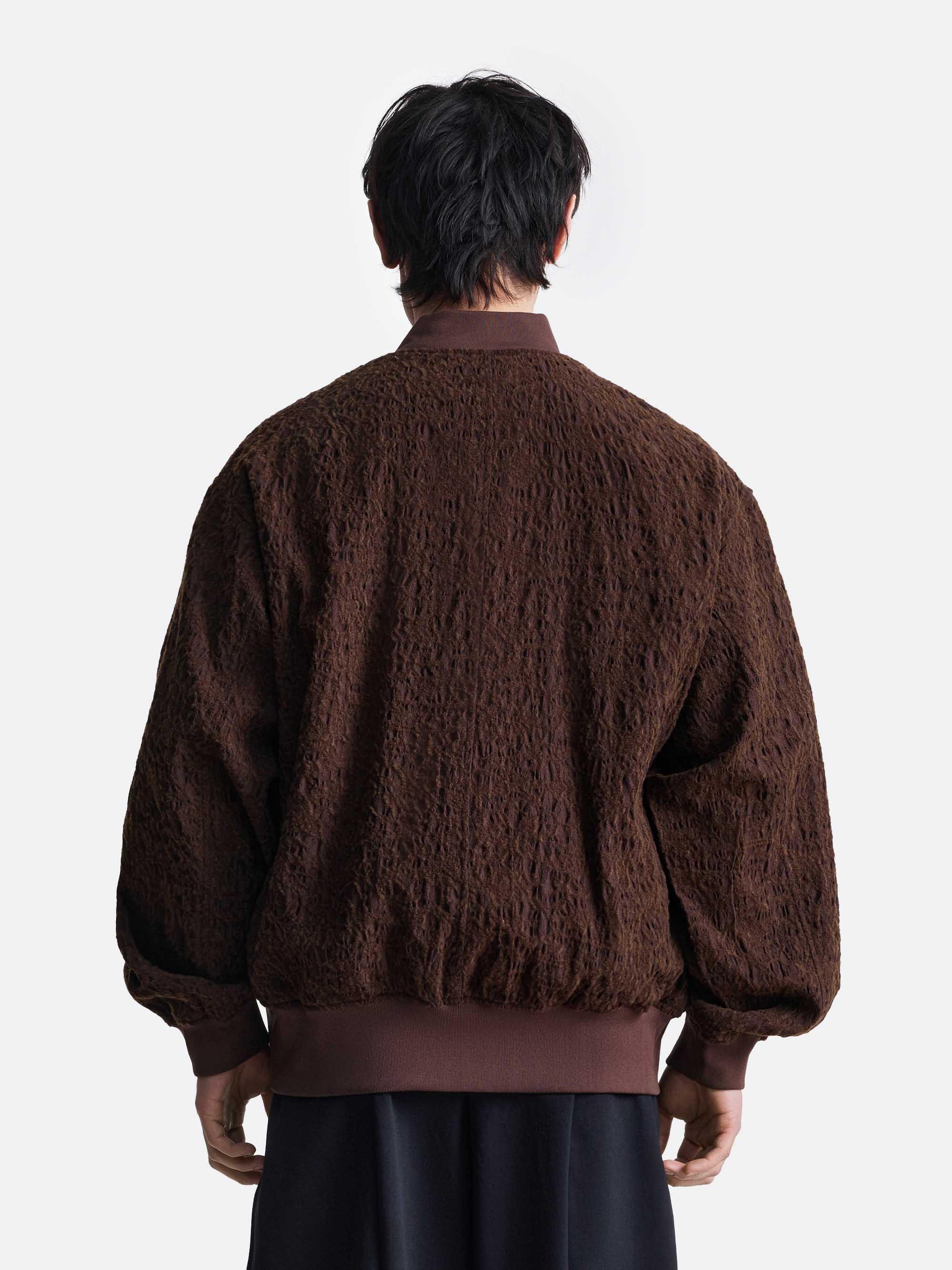 Бомбер с фактурной отделкой