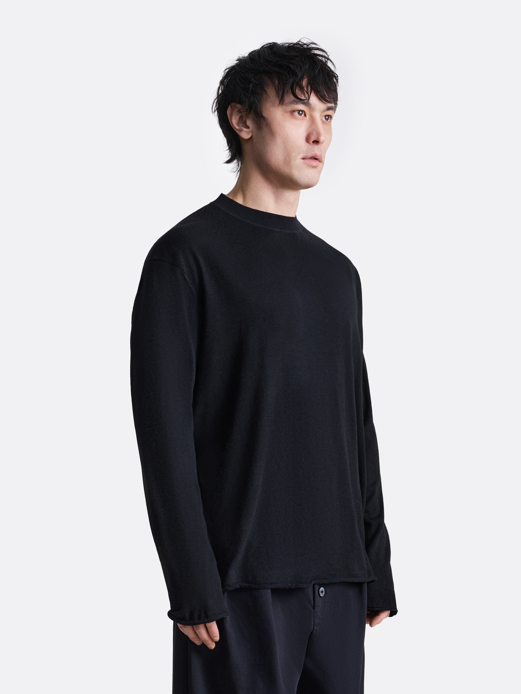 ​Лонгслив с необработанным краем