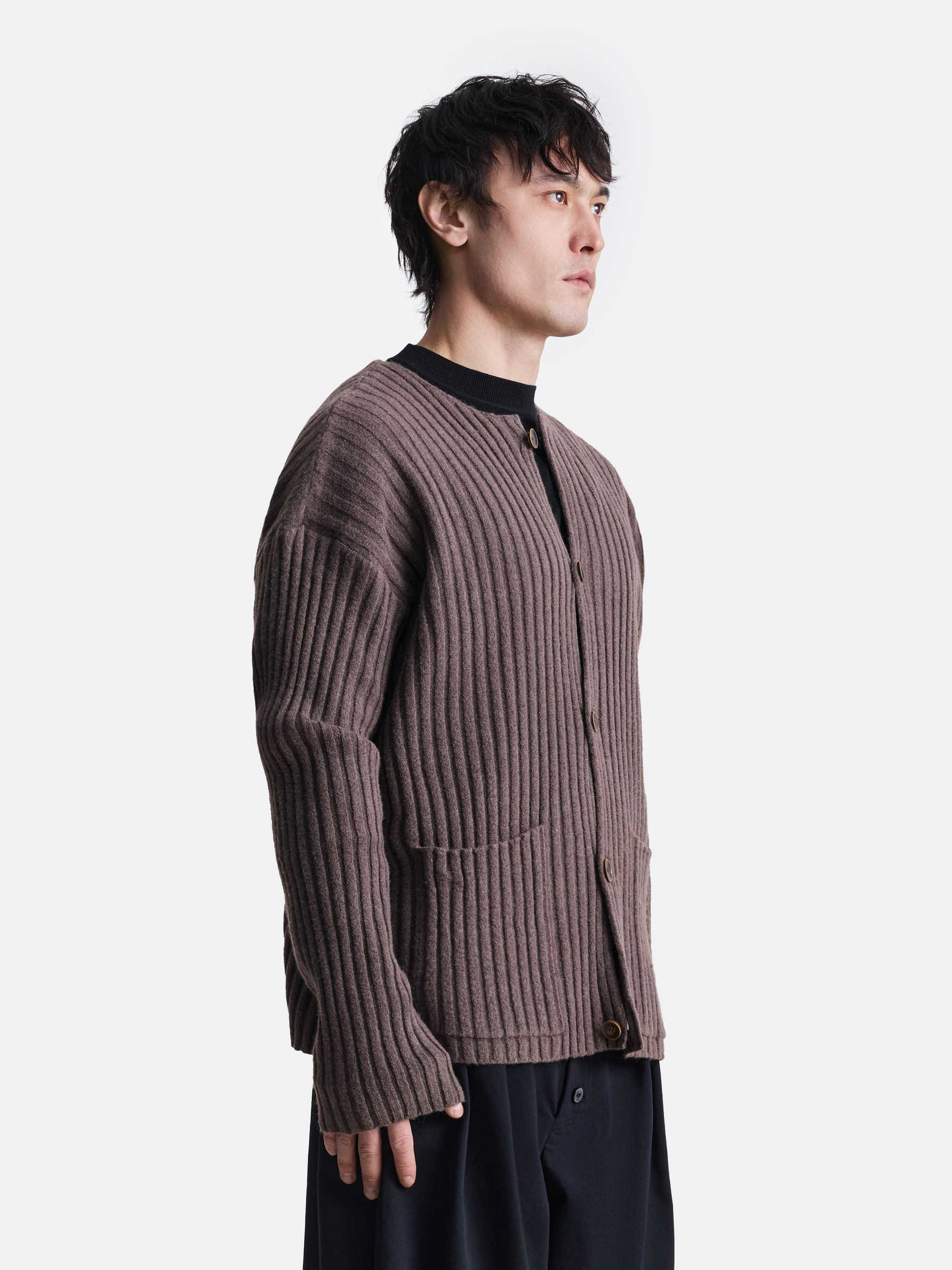 Кардиган в рубчик