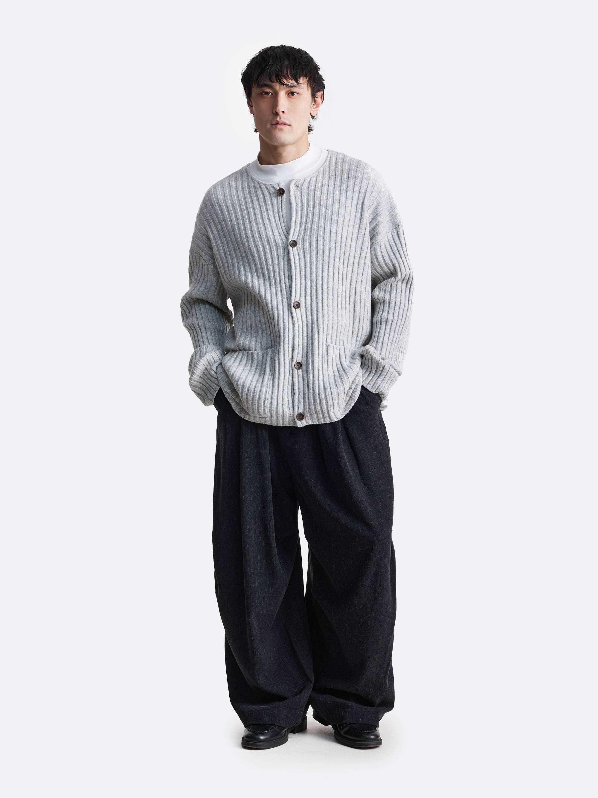 Кардиган в рубчик