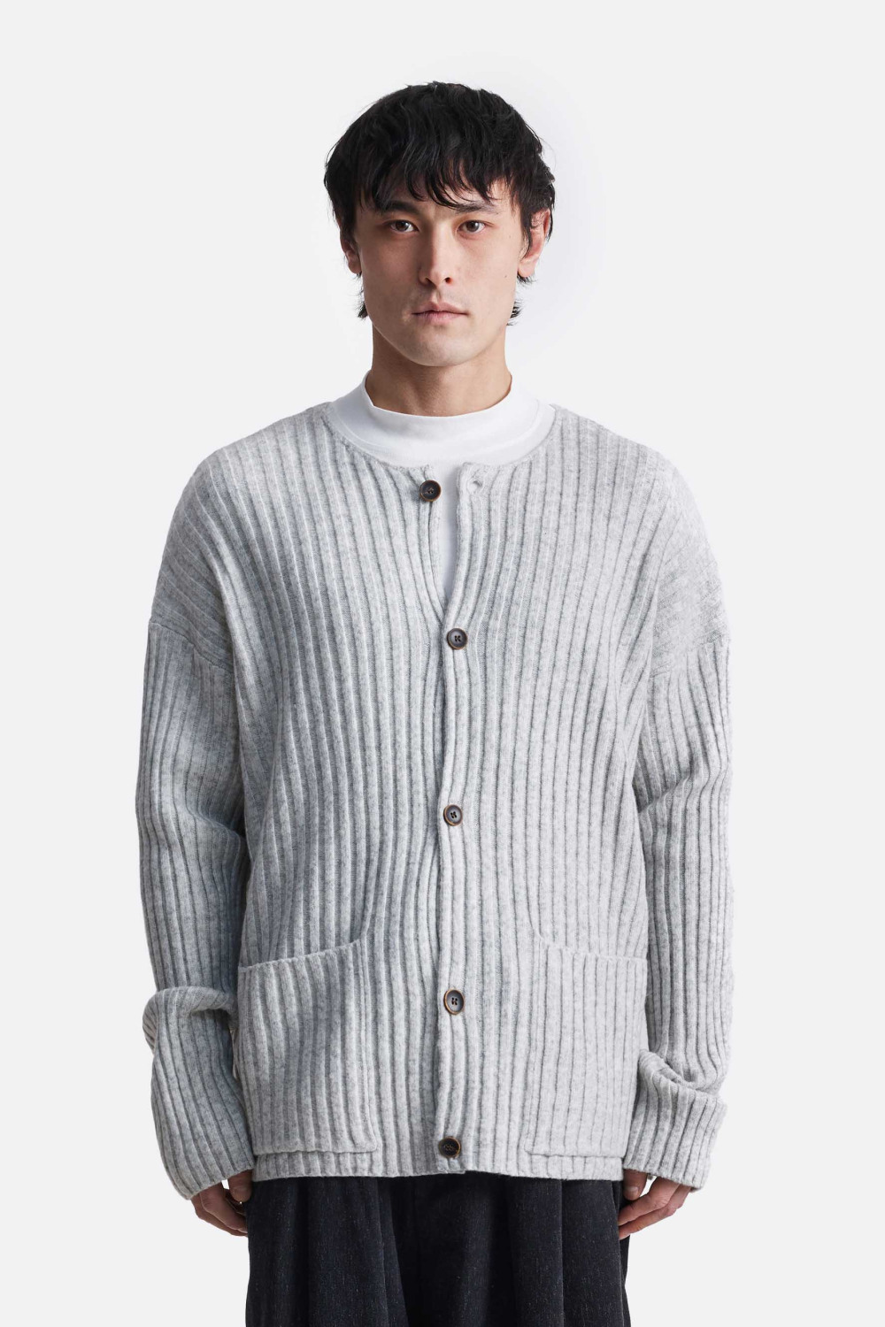 Кардиган в рубчик