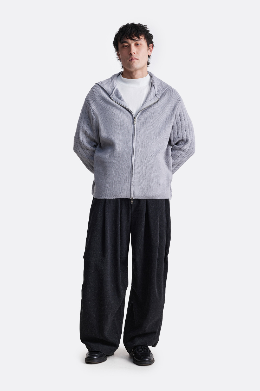 ​Вязаное зип-худи