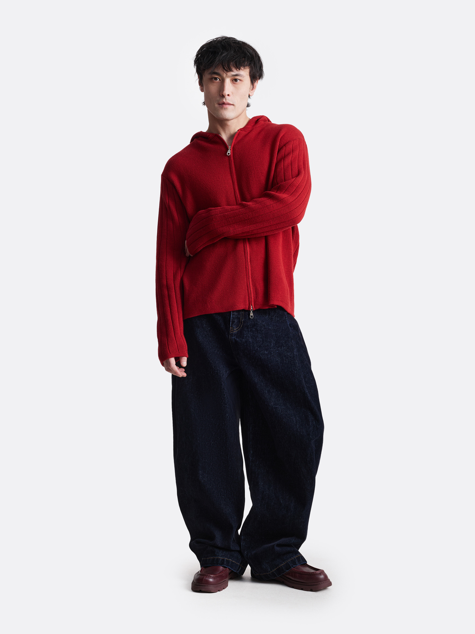 ​Вязаное зип-худи